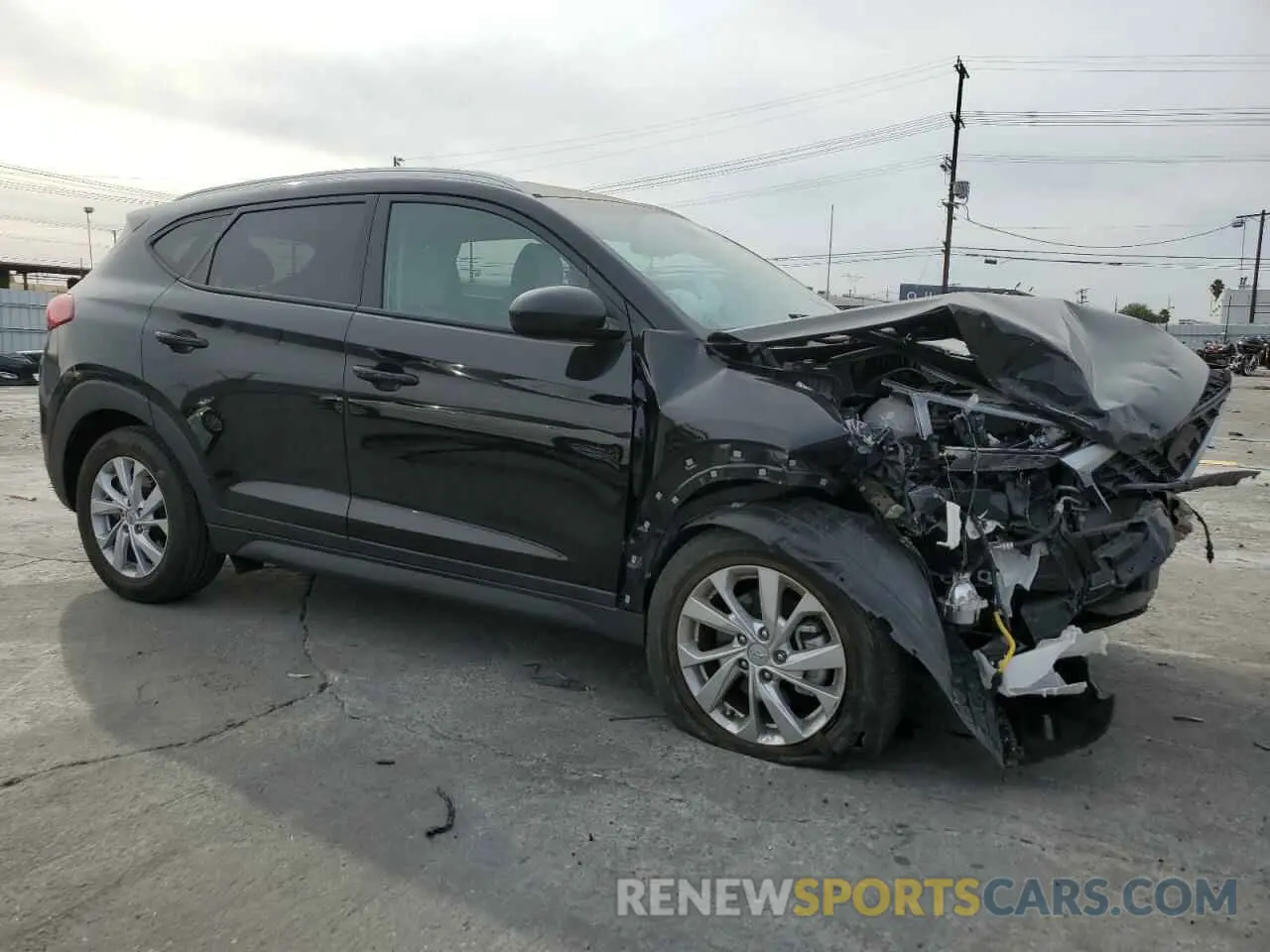 4 fotografías del automóvil dañado KM8J33A47MU402638 HYUNDAI TUCSON 2021