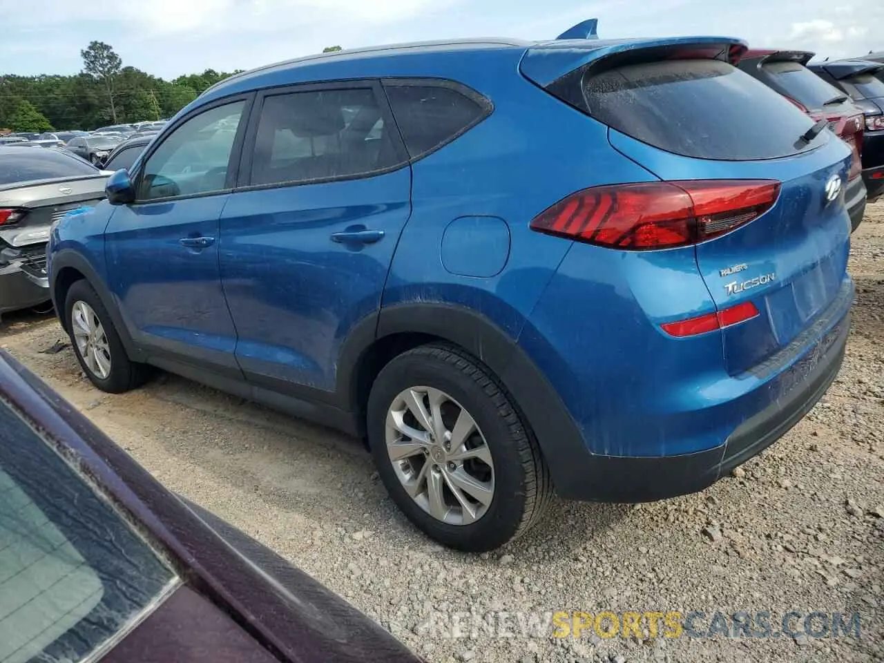 2 fotografías del automóvil dañado KM8J33A49MU302492 HYUNDAI TUCSON 2021
