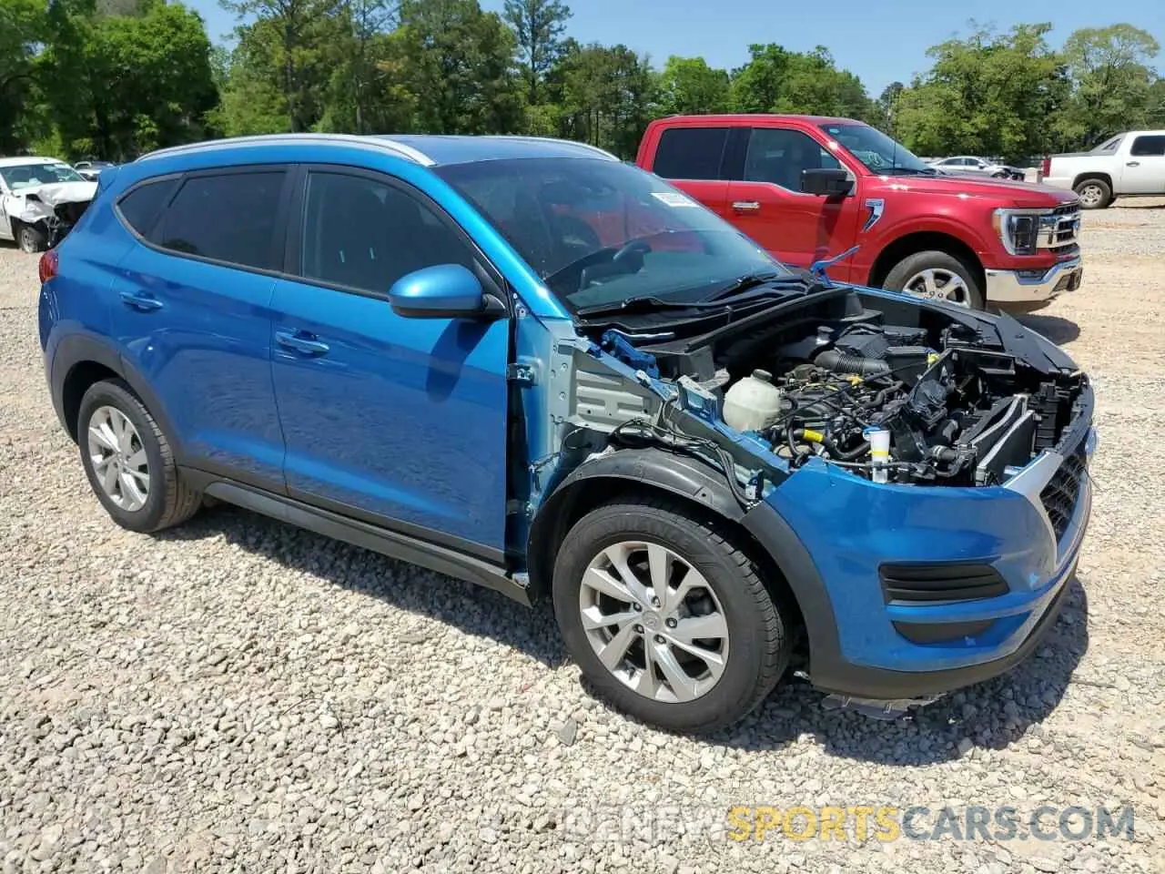 4 fotografías del automóvil dañado KM8J33A49MU302492 HYUNDAI TUCSON 2021