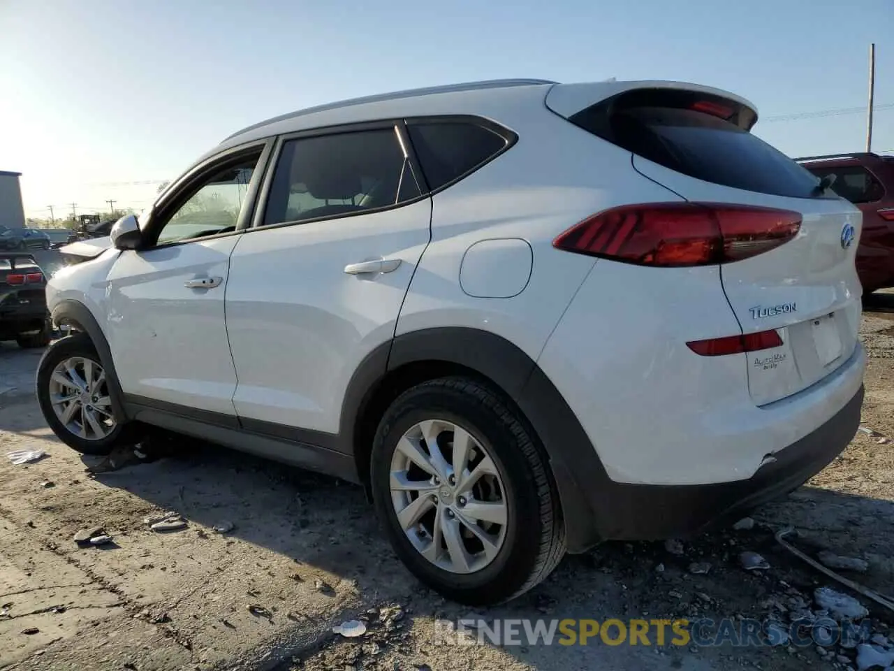 2 fotografías del automóvil dañado KM8J33A4XMU318040 HYUNDAI TUCSON 2021