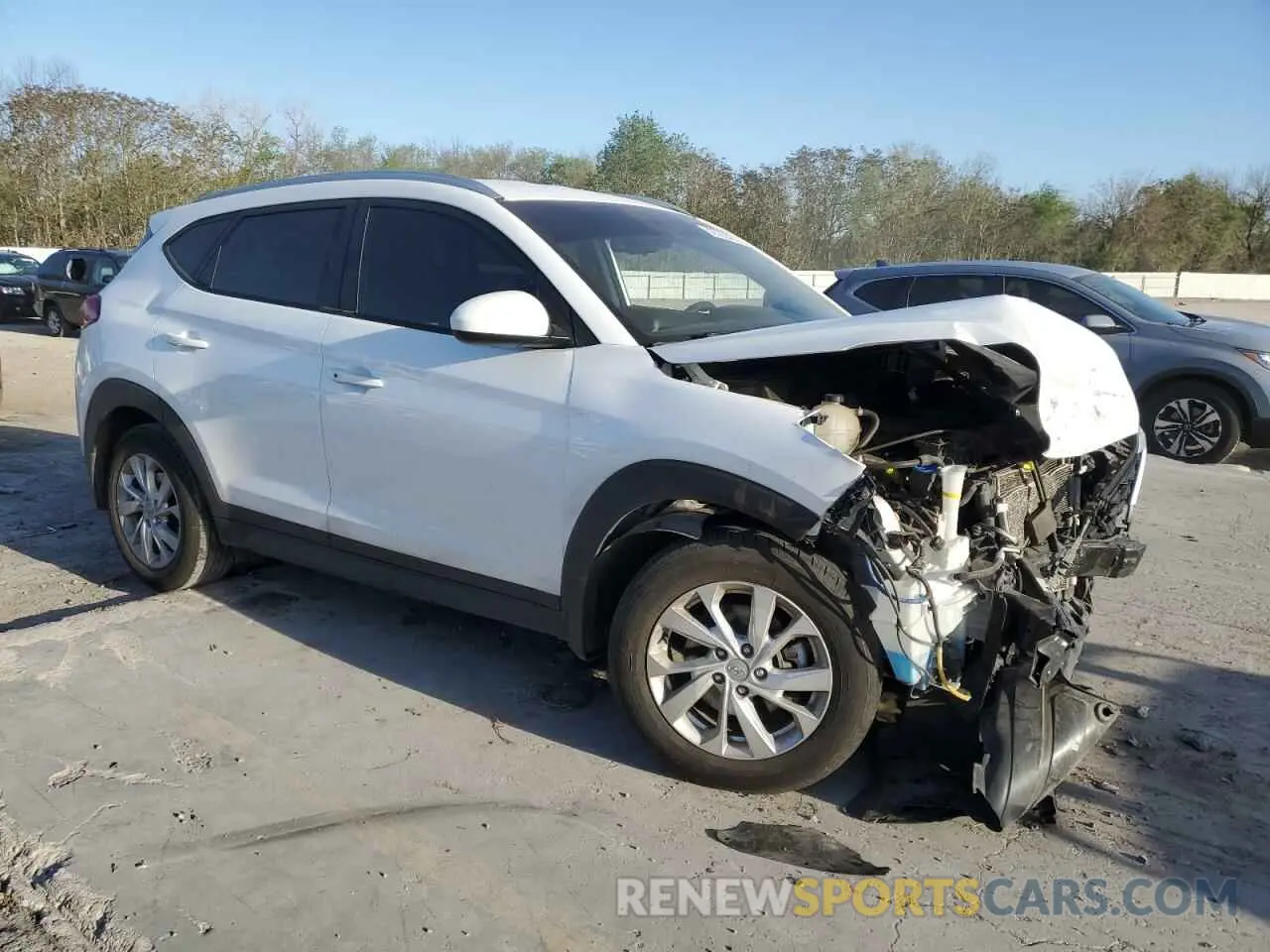 4 fotografías del automóvil dañado KM8J33A4XMU318040 HYUNDAI TUCSON 2021