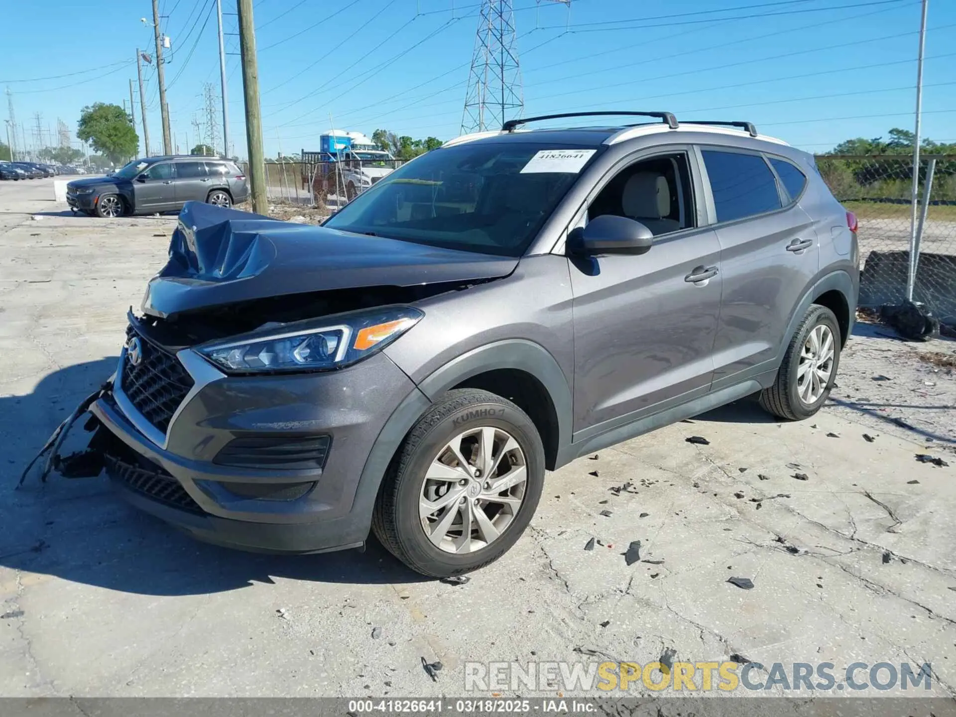 2 fotografías del automóvil dañado KM8J33A4XMU364628 HYUNDAI TUCSON 2021