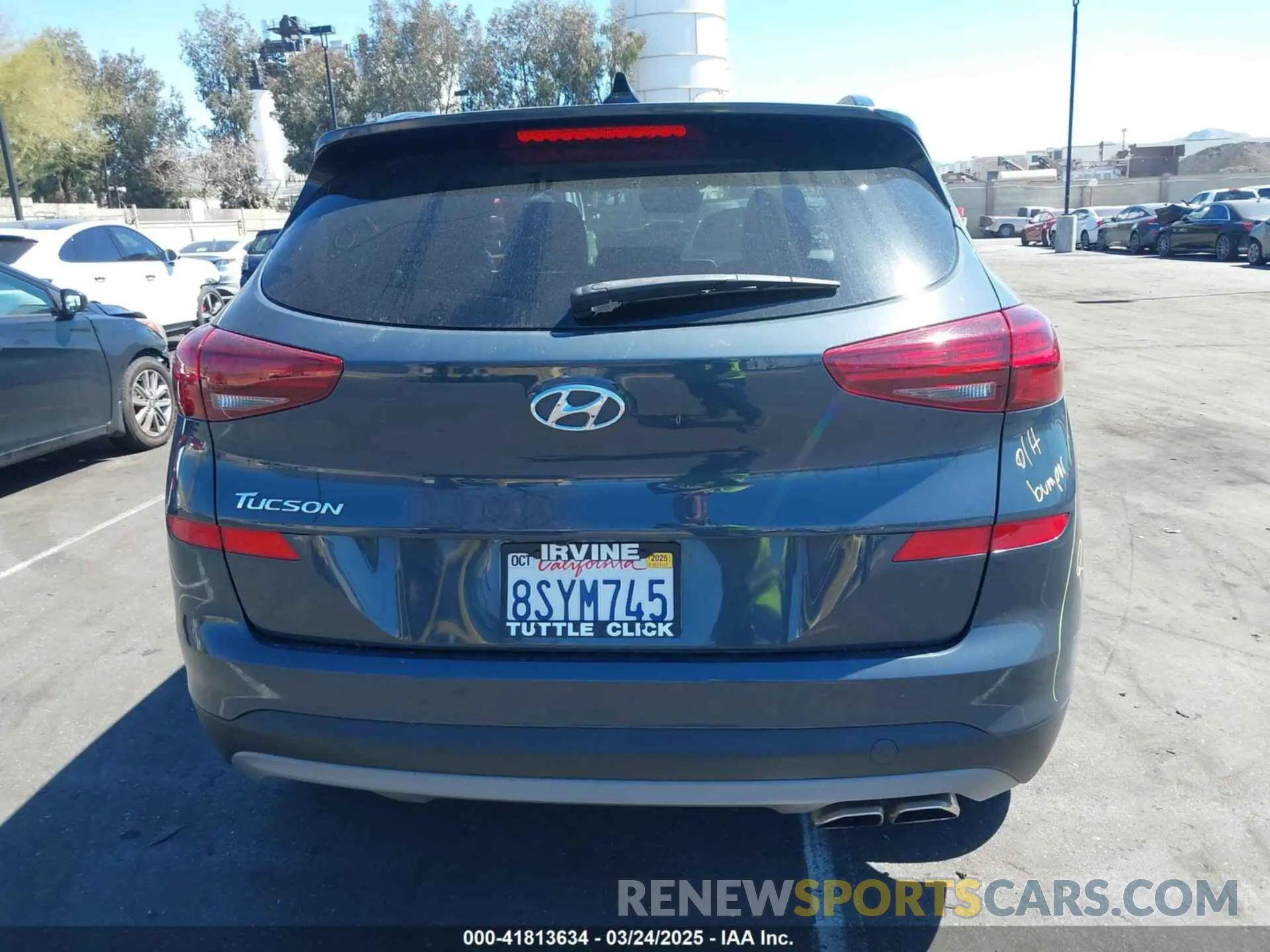 16 fotografías del automóvil dañado KM8J33AL0MU300525 HYUNDAI TUCSON 2021