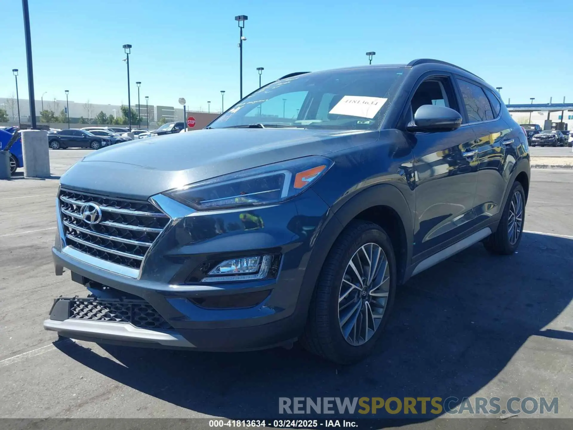 2 fotografías del automóvil dañado KM8J33AL0MU300525 HYUNDAI TUCSON 2021