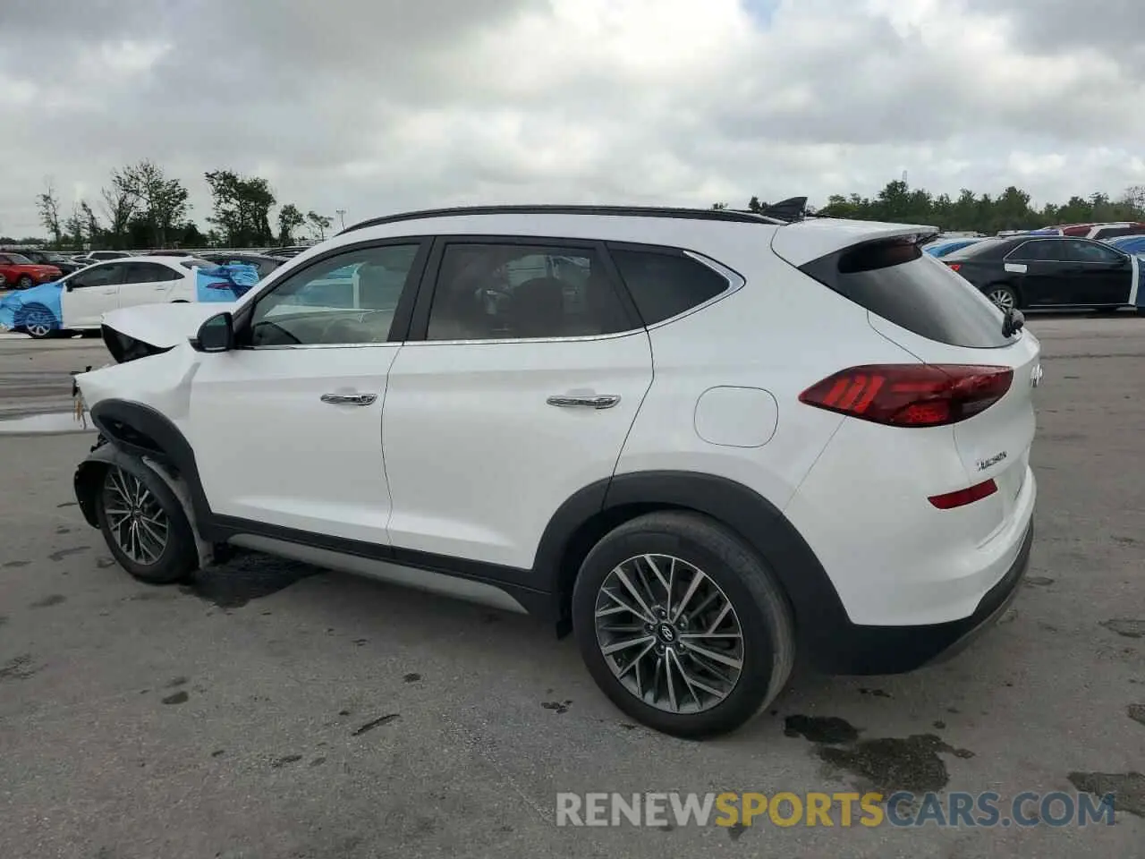 2 fotografías del automóvil dañado KM8J33AL0MU385026 HYUNDAI TUCSON 2021