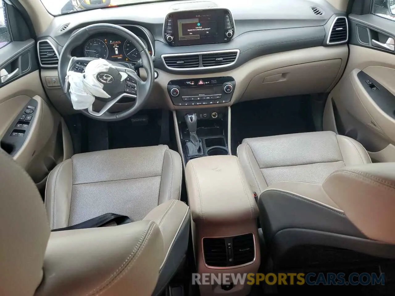 8 fotografías del automóvil dañado KM8J33AL0MU385026 HYUNDAI TUCSON 2021