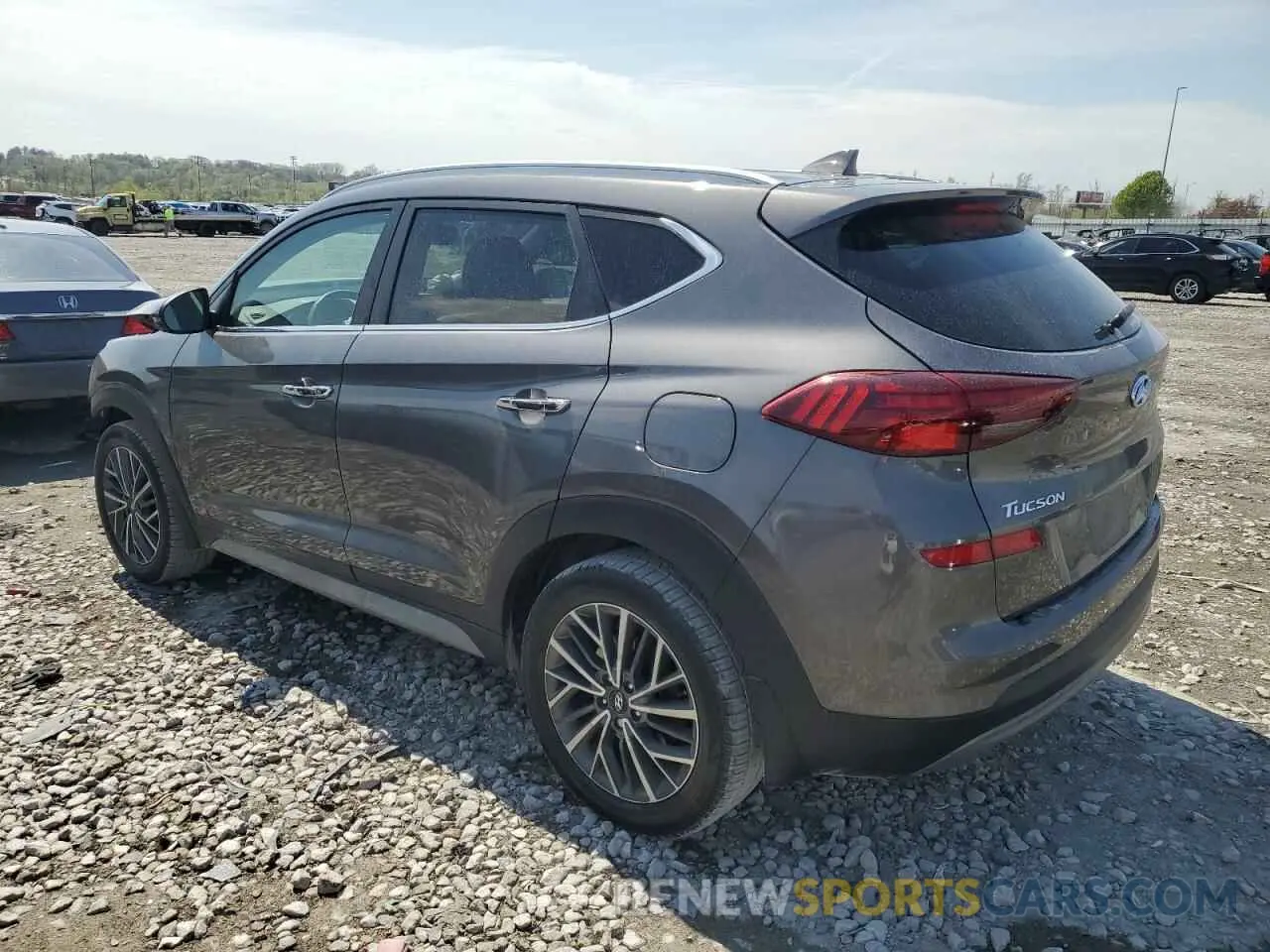2 fotografías del automóvil dañado KM8J33AL1MU306155 HYUNDAI TUCSON 2021