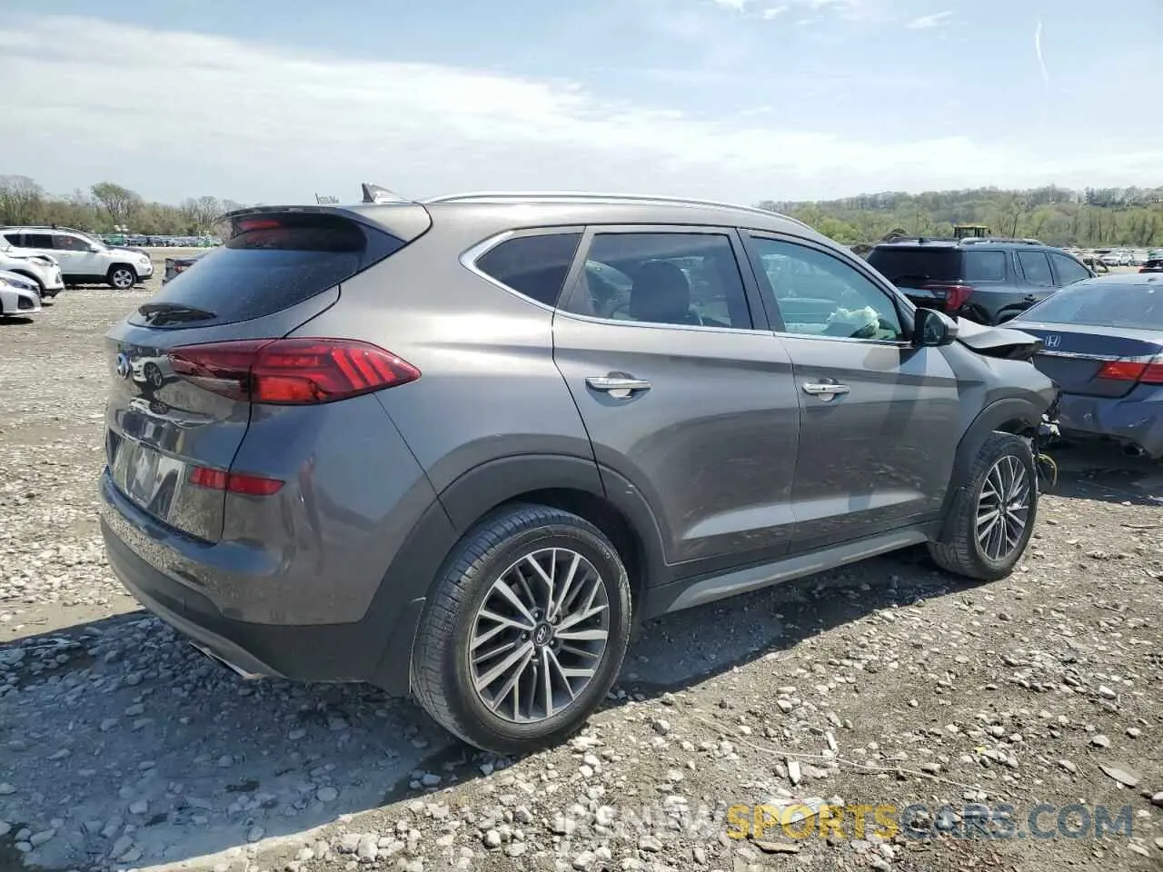 3 fotografías del automóvil dañado KM8J33AL1MU306155 HYUNDAI TUCSON 2021