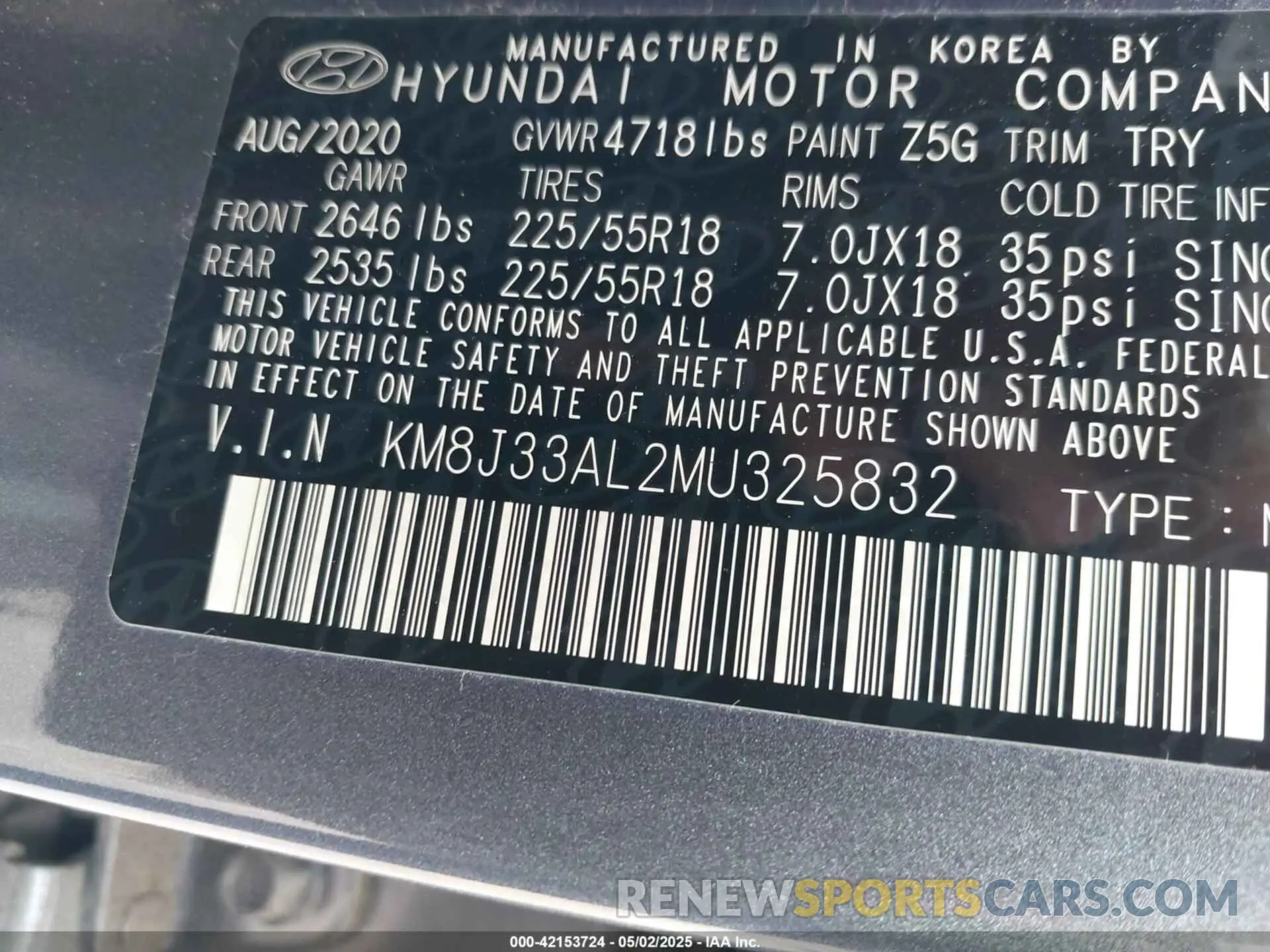 9 fotografías del automóvil dañado KM8J33AL2MU325832 HYUNDAI TUCSON 2021