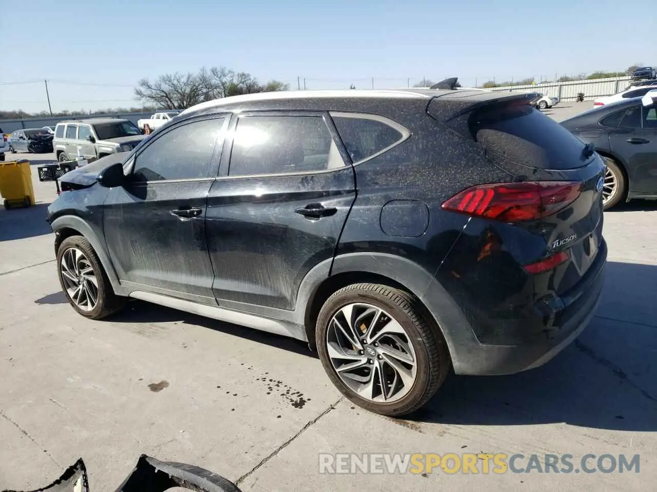 2 fotografías del automóvil dañado KM8J33AL2MU353145 HYUNDAI TUCSON 2021