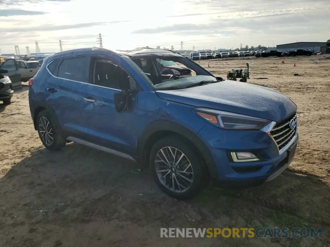 4 fotografías del automóvil dañado KM8J33AL2MU364078 HYUNDAI TUCSON 2021