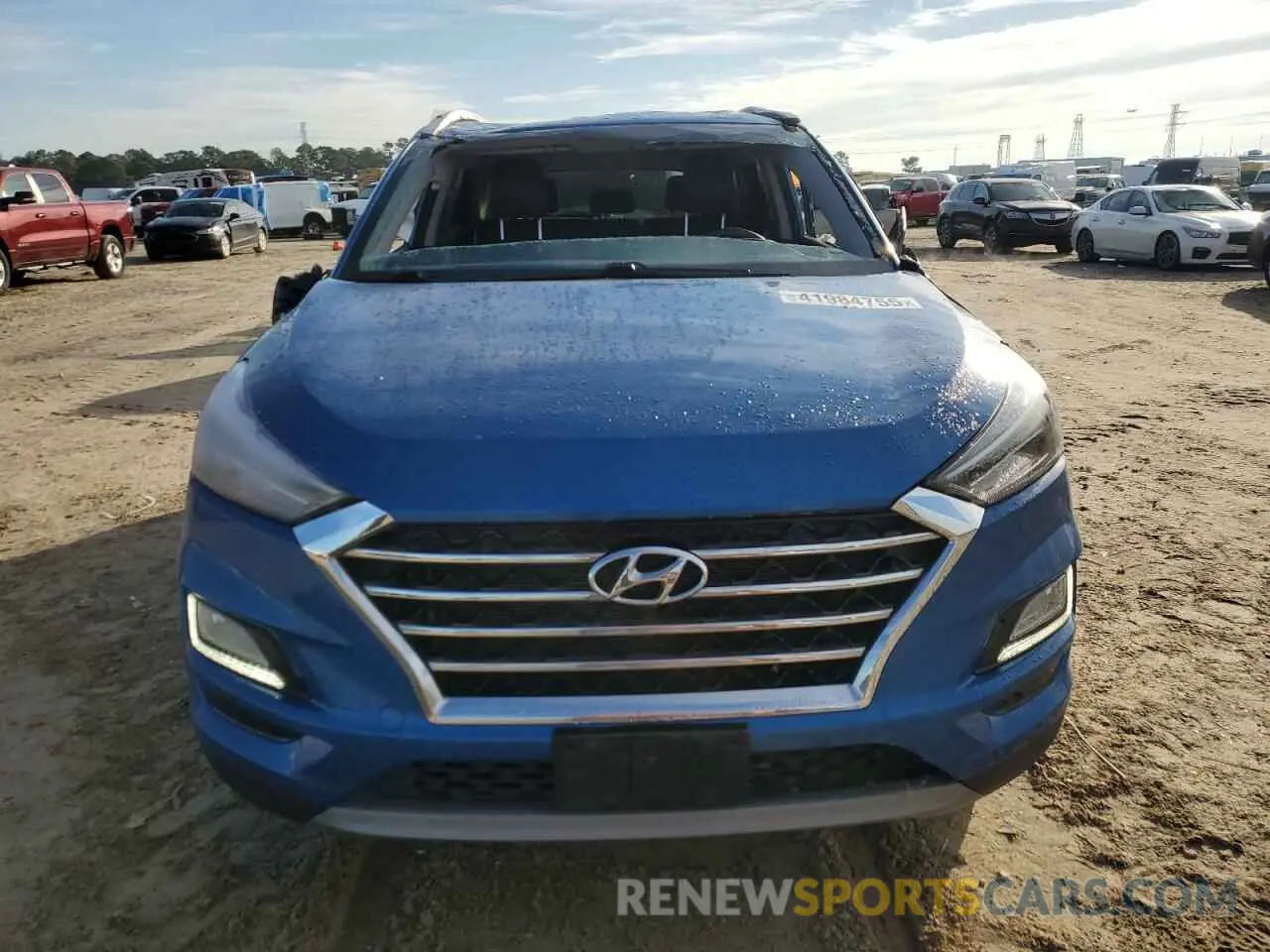 5 fotografías del automóvil dañado KM8J33AL2MU364078 HYUNDAI TUCSON 2021