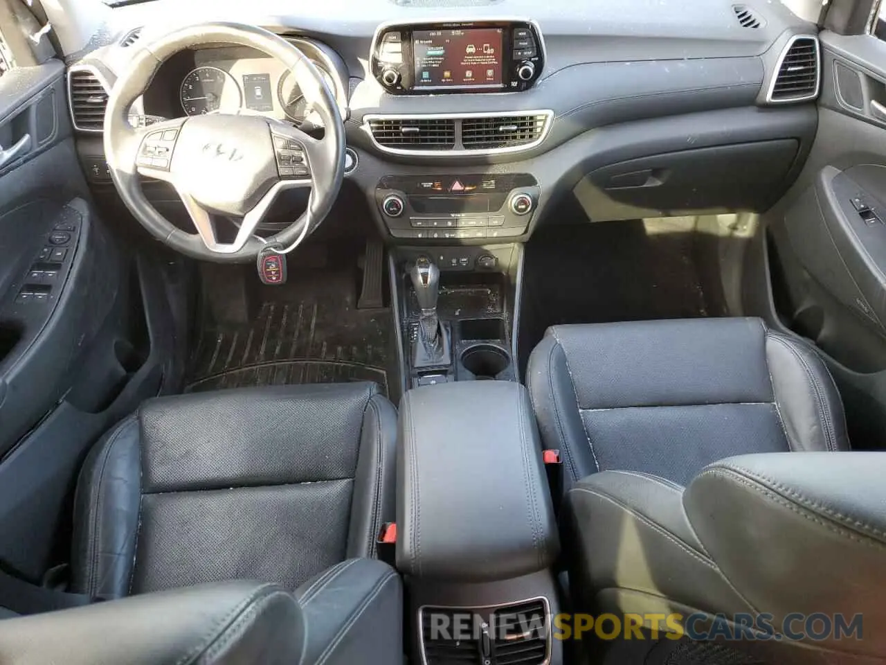 8 fotografías del automóvil dañado KM8J33AL2MU364078 HYUNDAI TUCSON 2021
