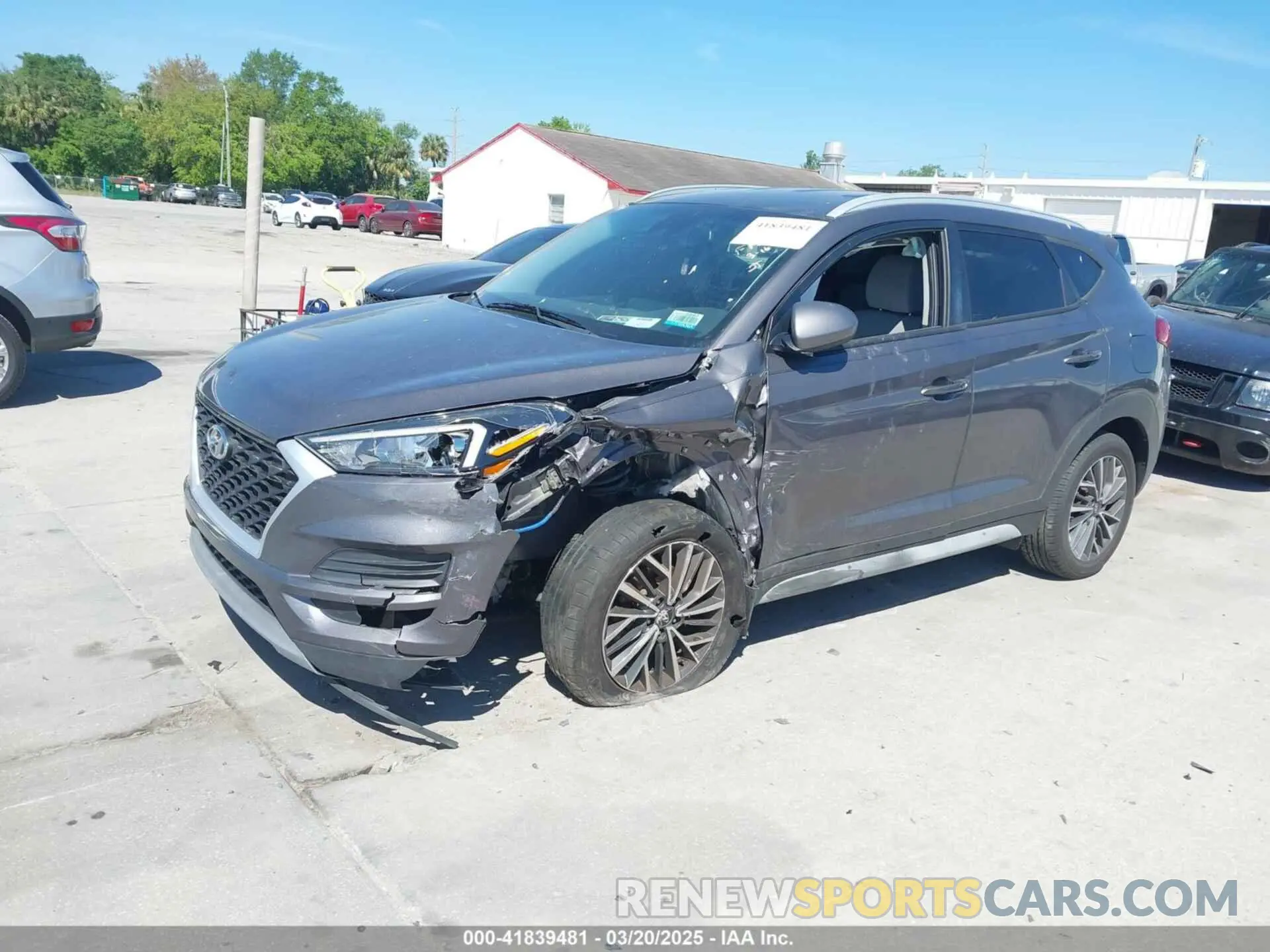 2 fotografías del automóvil dañado KM8J33AL2MU375842 HYUNDAI TUCSON 2021