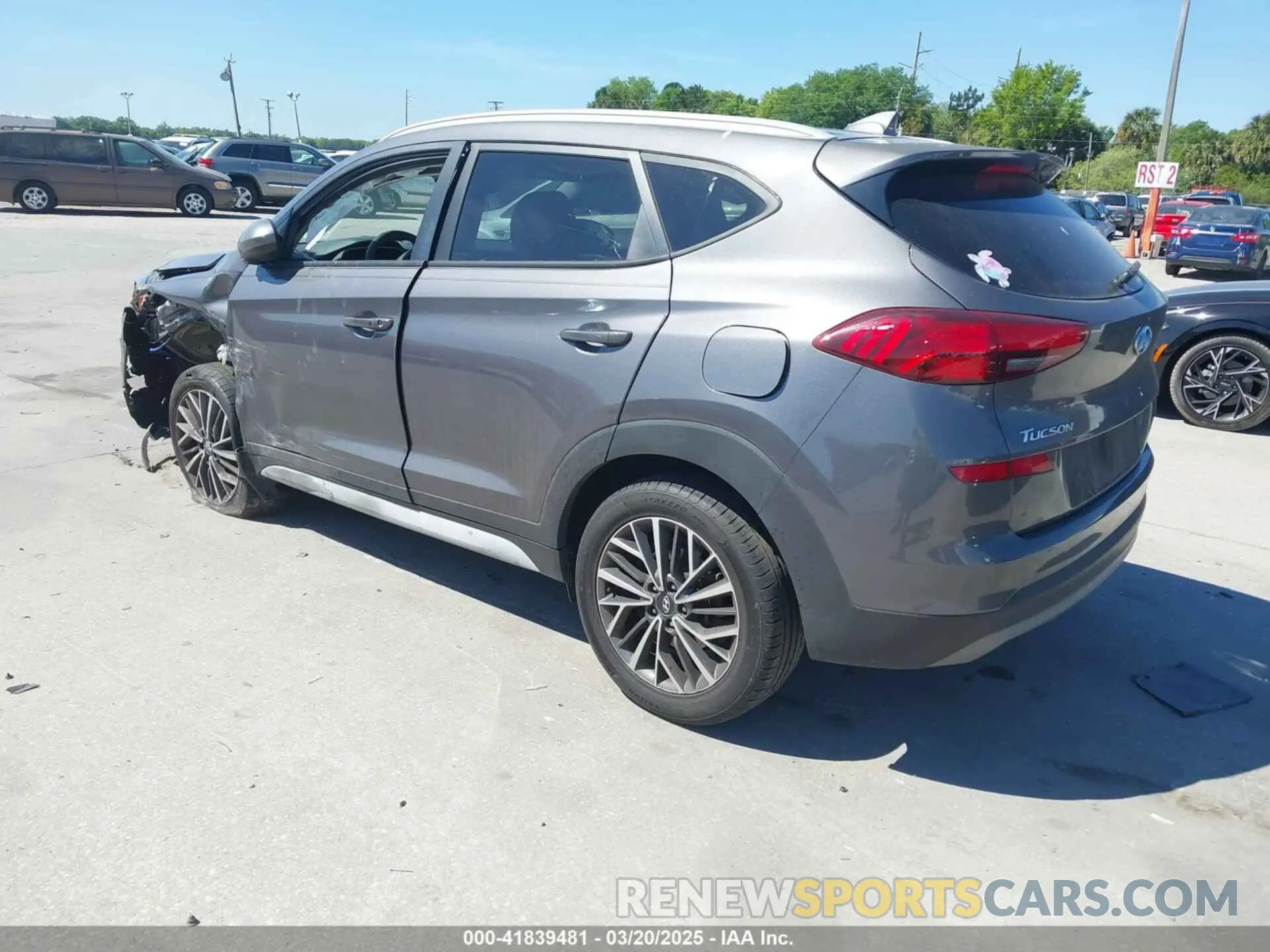 3 fotografías del automóvil dañado KM8J33AL2MU375842 HYUNDAI TUCSON 2021