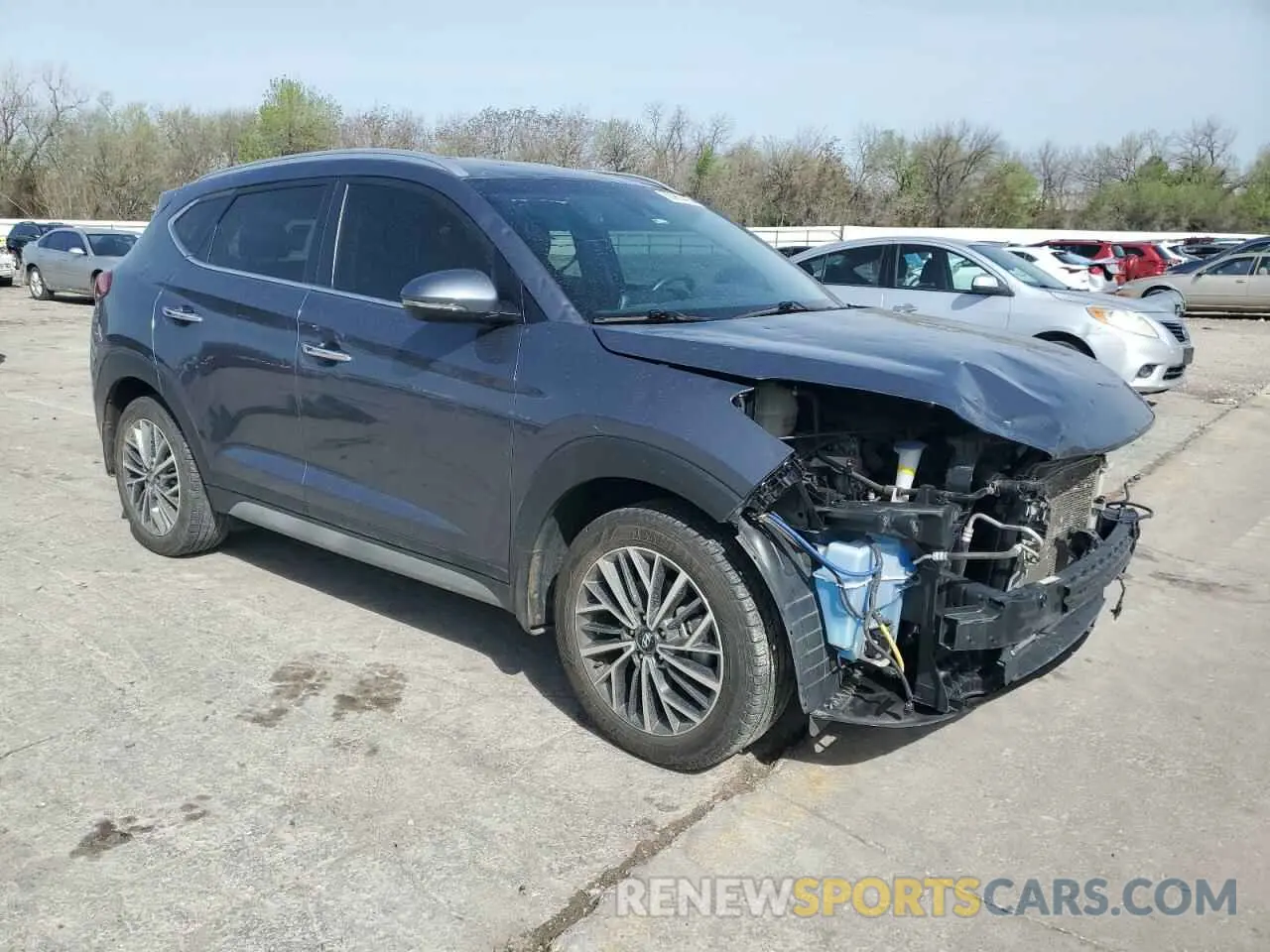 4 fotografías del automóvil dañado KM8J33AL3MU348536 HYUNDAI TUCSON 2021