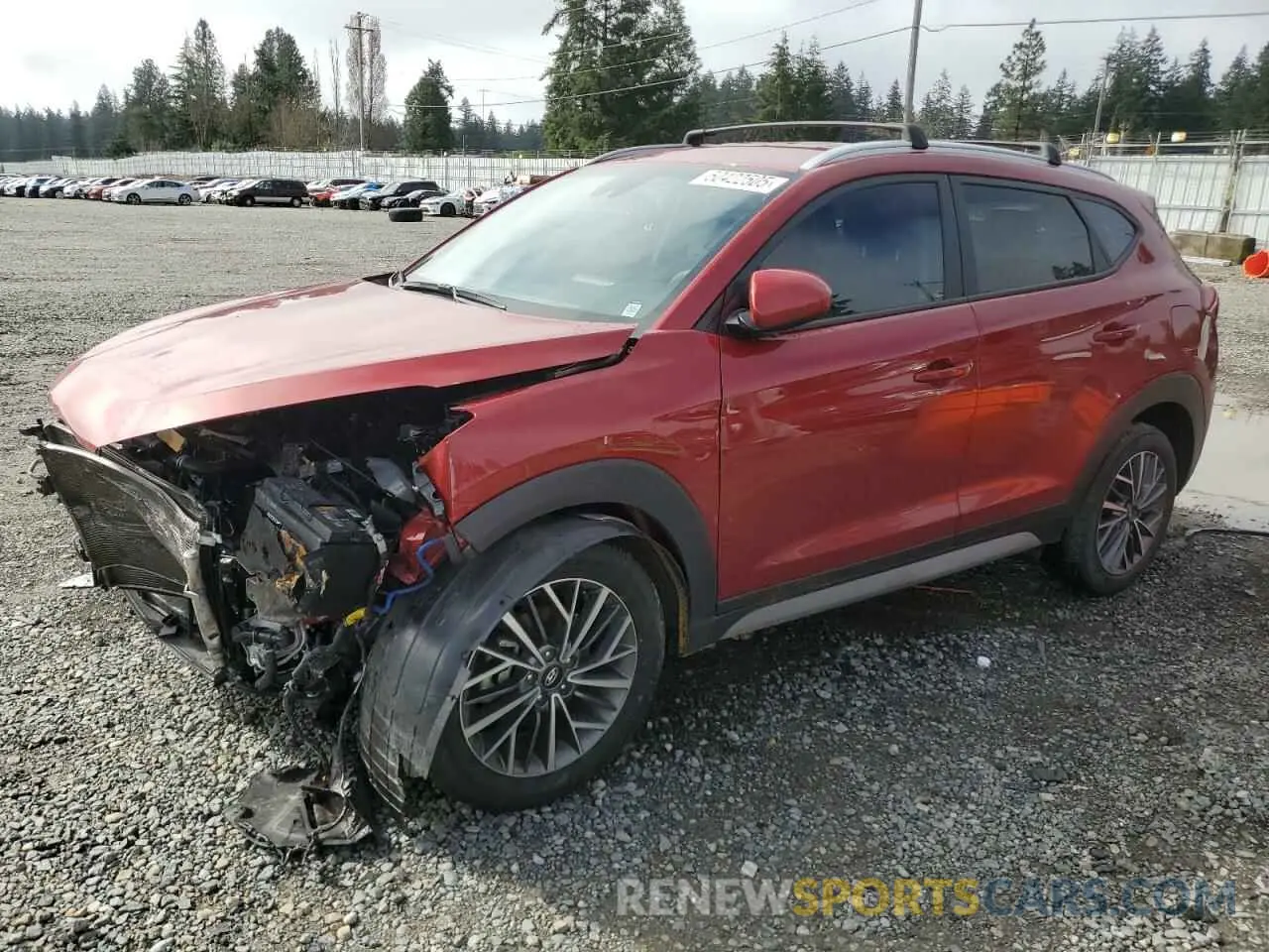 1 fotografías del automóvil dañado KM8J33AL4MU407691 HYUNDAI TUCSON 2021