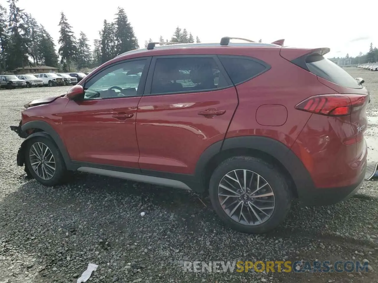 2 fotografías del automóvil dañado KM8J33AL4MU407691 HYUNDAI TUCSON 2021