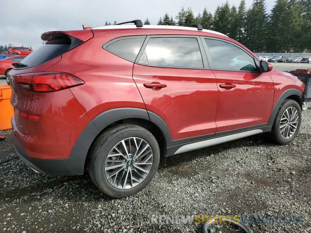 3 fotografías del automóvil dañado KM8J33AL4MU407691 HYUNDAI TUCSON 2021