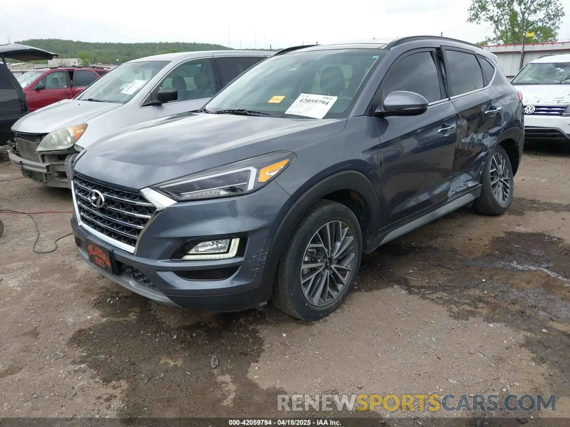 2 fotografías del automóvil dañado KM8J33AL5MU328739 HYUNDAI TUCSON 2021