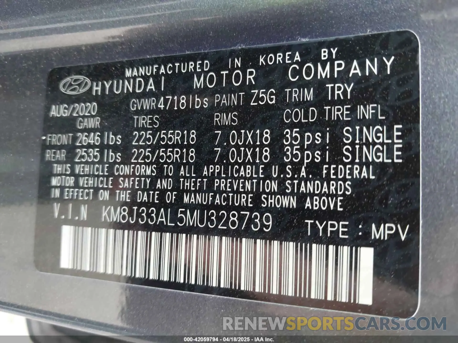 9 fotografías del automóvil dañado KM8J33AL5MU328739 HYUNDAI TUCSON 2021