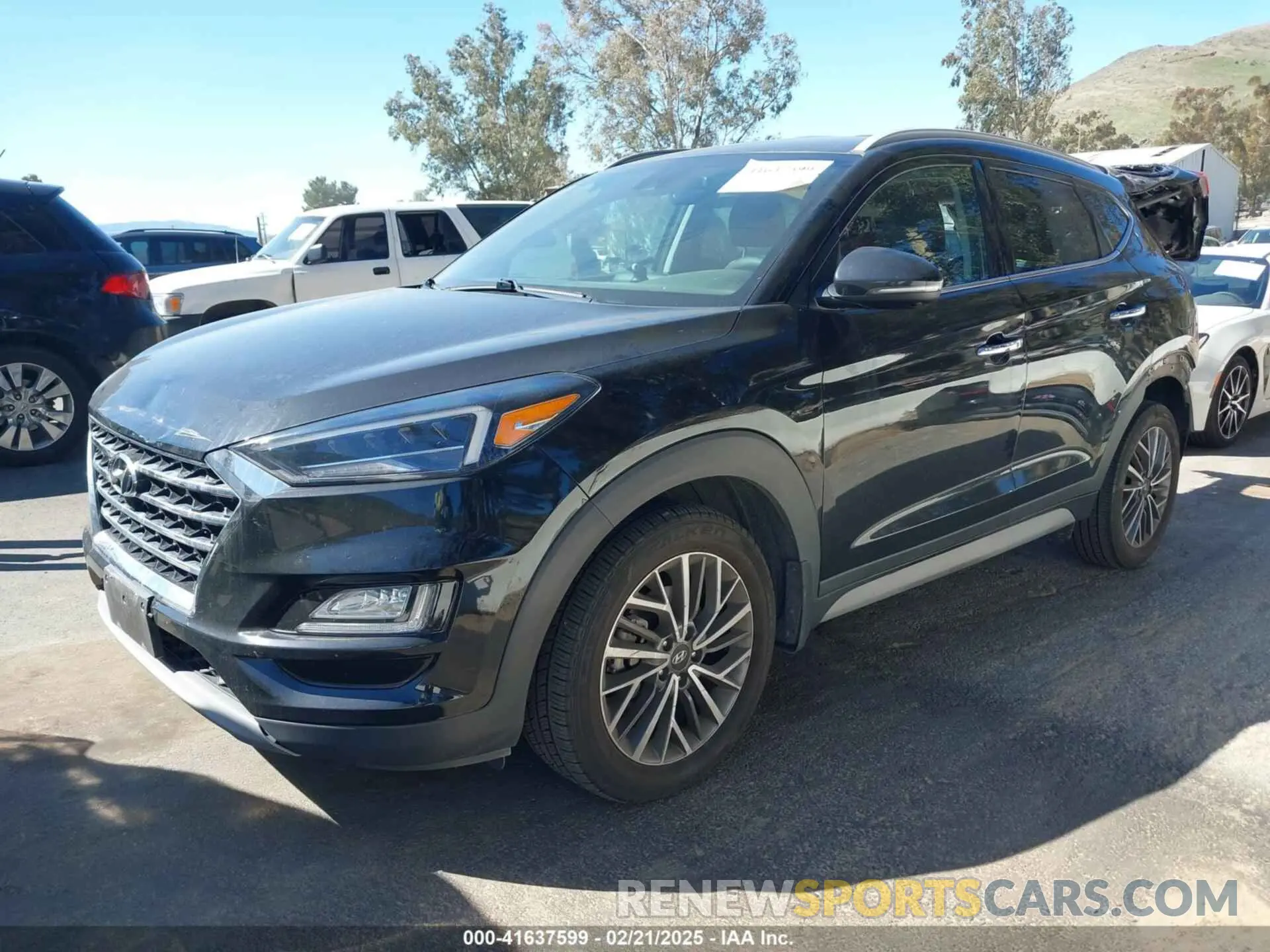2 fotografías del automóvil dañado KM8J33AL6MU298151 HYUNDAI TUCSON 2021