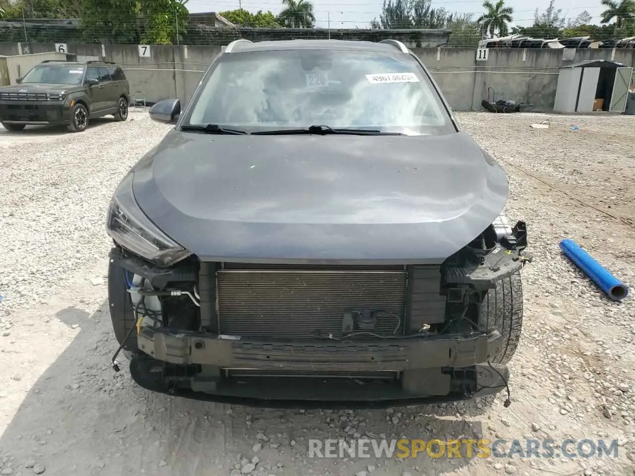 5 fotografías del automóvil dañado KM8J33AL6MU318821 HYUNDAI TUCSON 2021