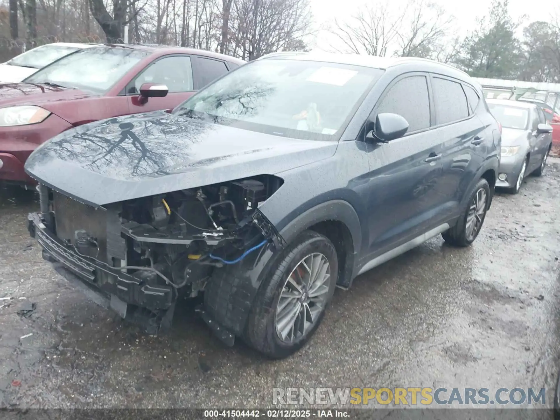 2 fotografías del automóvil dañado KM8J33AL6MU343153 HYUNDAI TUCSON 2021