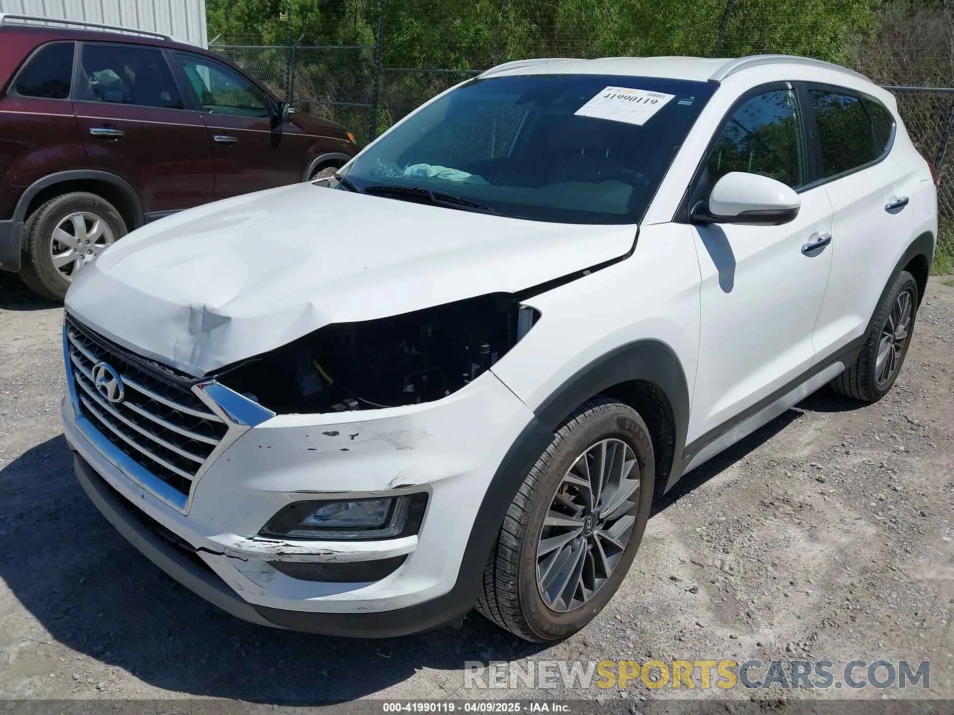 2 fotografías del automóvil dañado KM8J33AL7MU284145 HYUNDAI TUCSON 2021