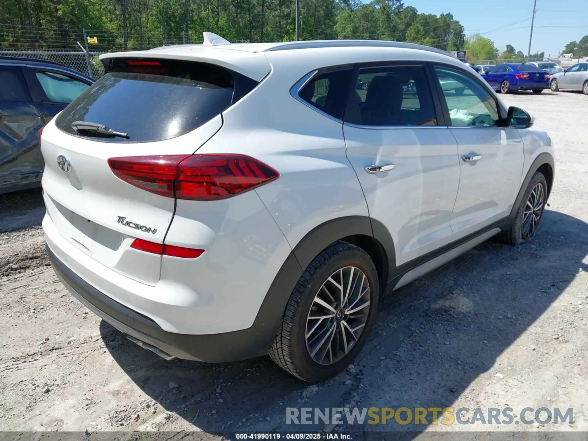 4 fotografías del automóvil dañado KM8J33AL7MU284145 HYUNDAI TUCSON 2021