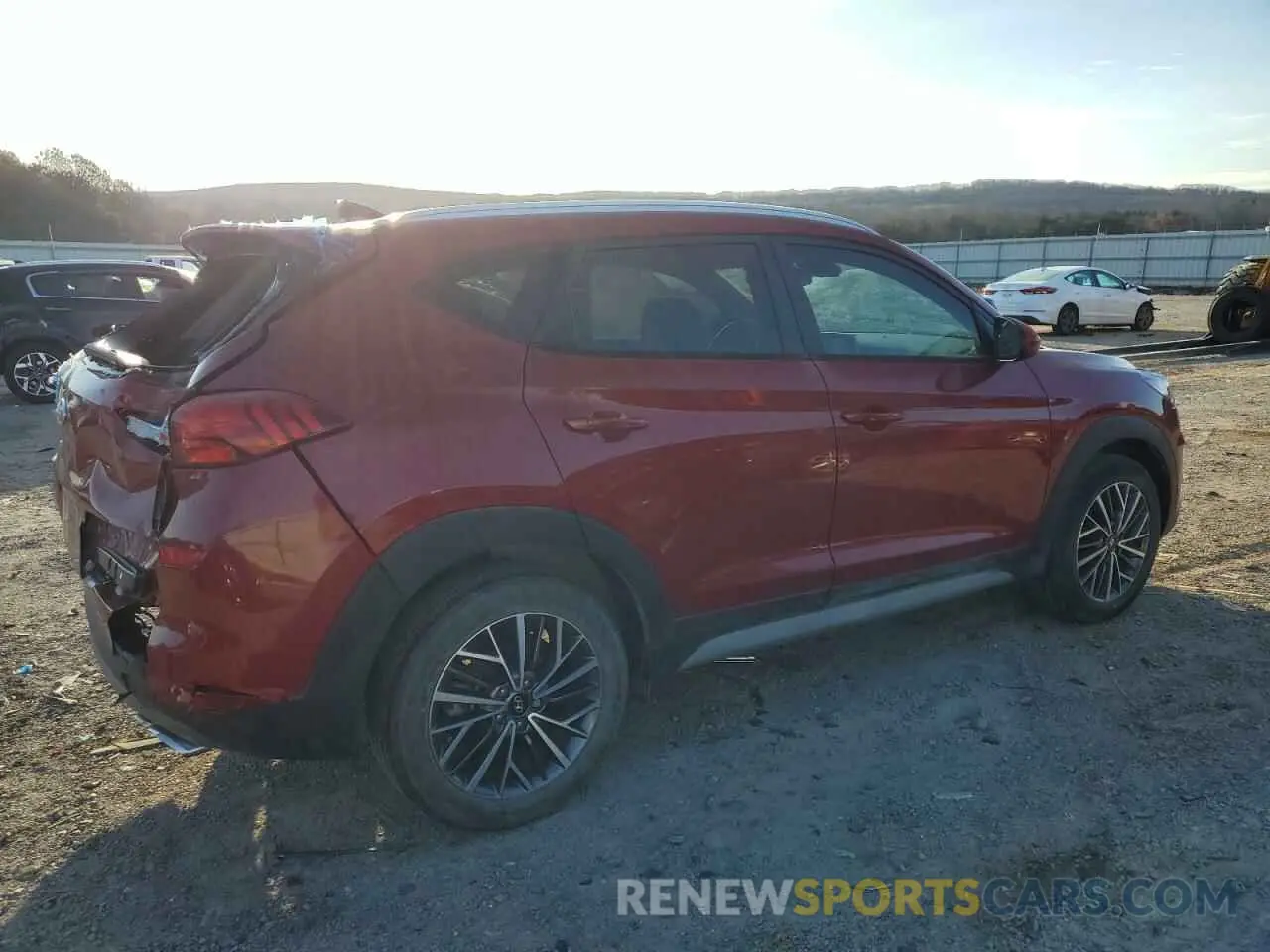 3 fotografías del automóvil dañado KM8J33AL8MU391804 HYUNDAI TUCSON 2021