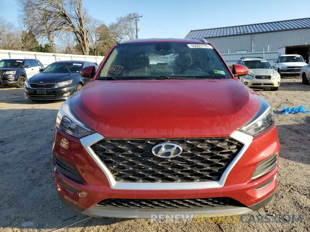 5 fotografías del automóvil dañado KM8J33AL8MU391804 HYUNDAI TUCSON 2021