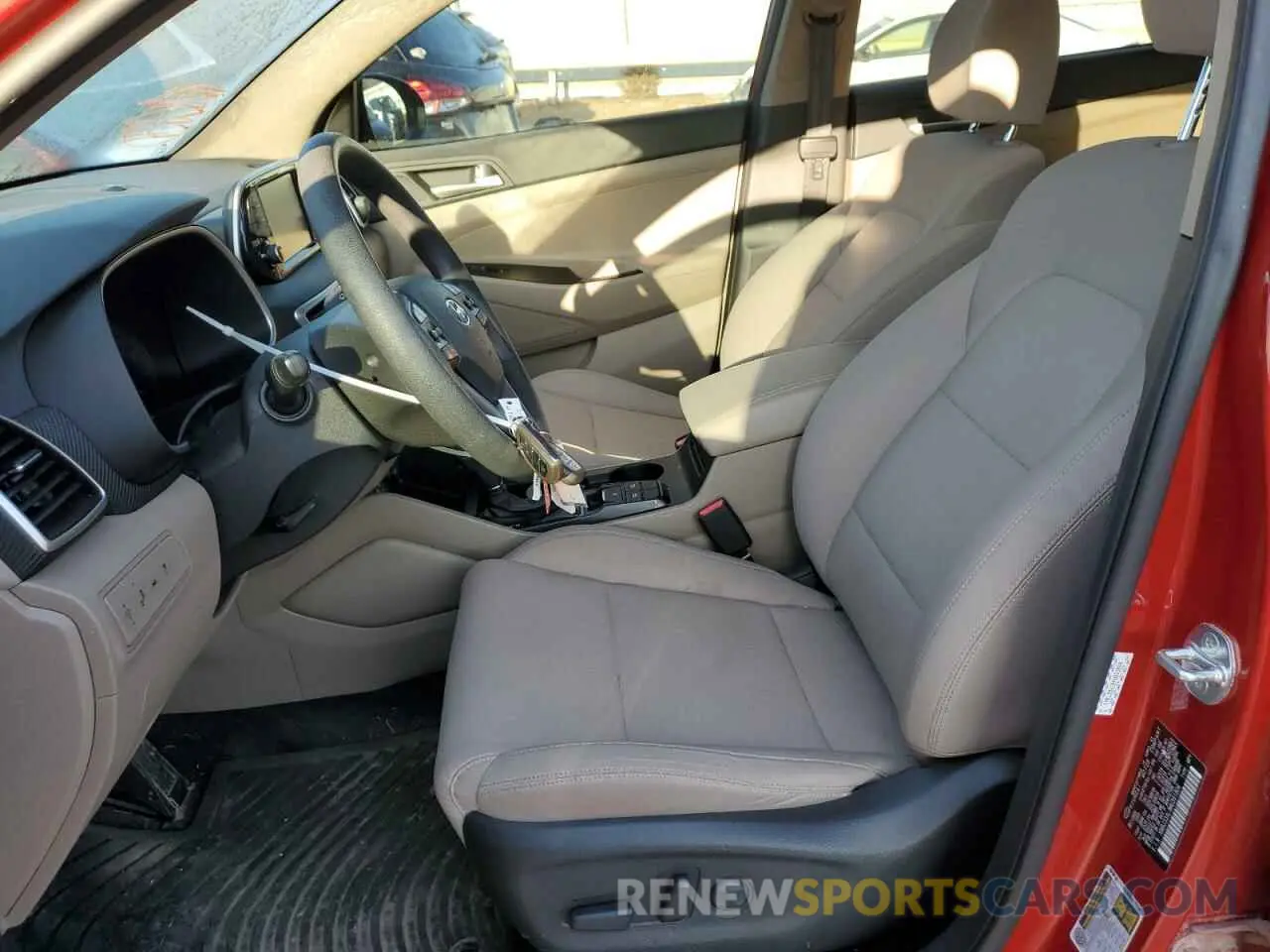 7 fotografías del automóvil dañado KM8J33AL8MU391804 HYUNDAI TUCSON 2021