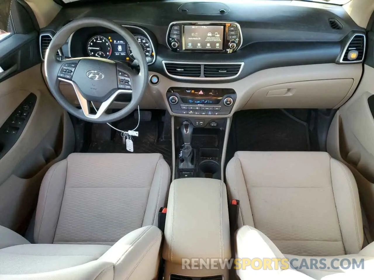 8 fotografías del automóvil dañado KM8J33AL8MU391804 HYUNDAI TUCSON 2021