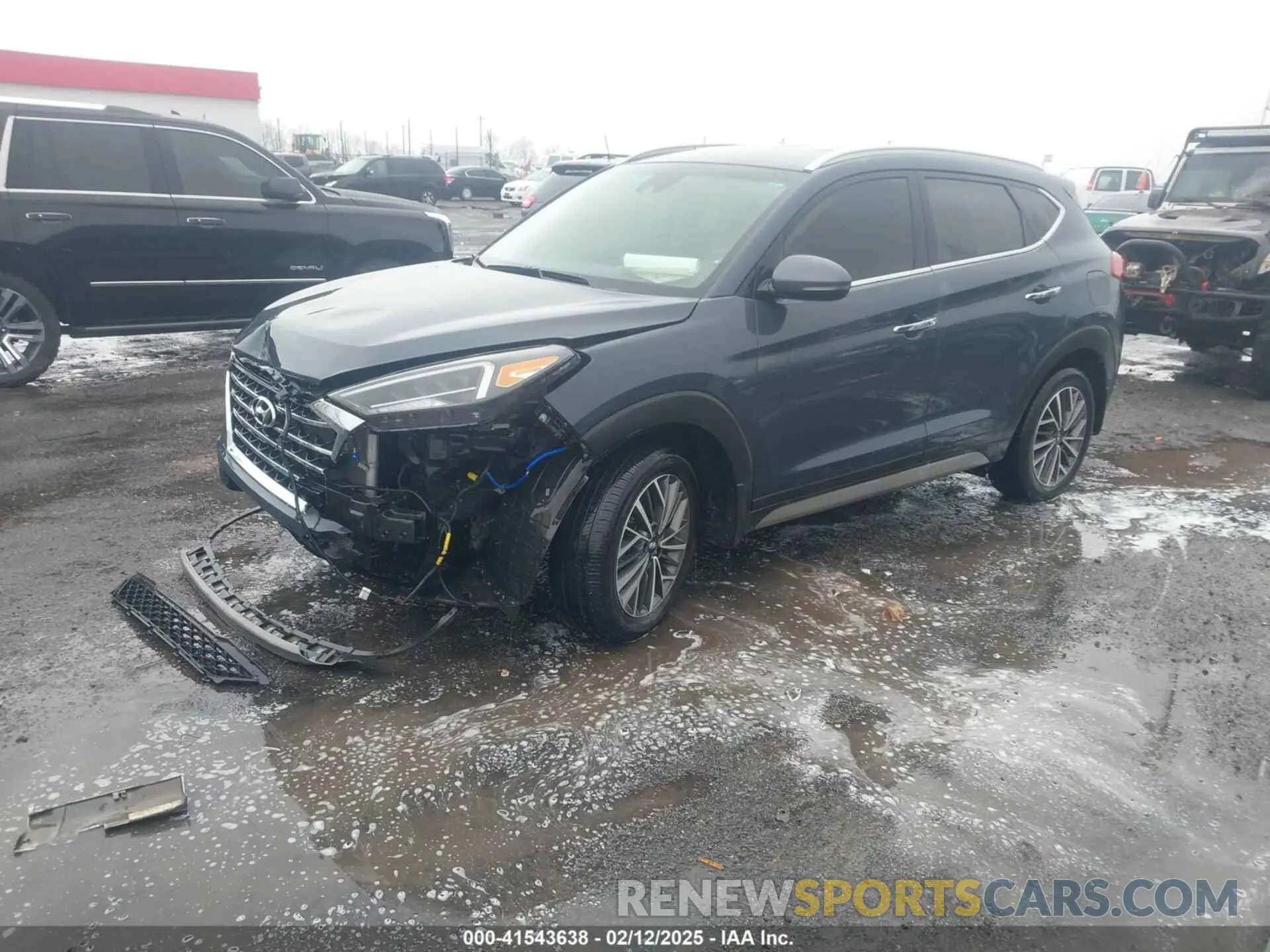 2 fotografías del automóvil dañado KM8J33AL9MU282980 HYUNDAI TUCSON 2021