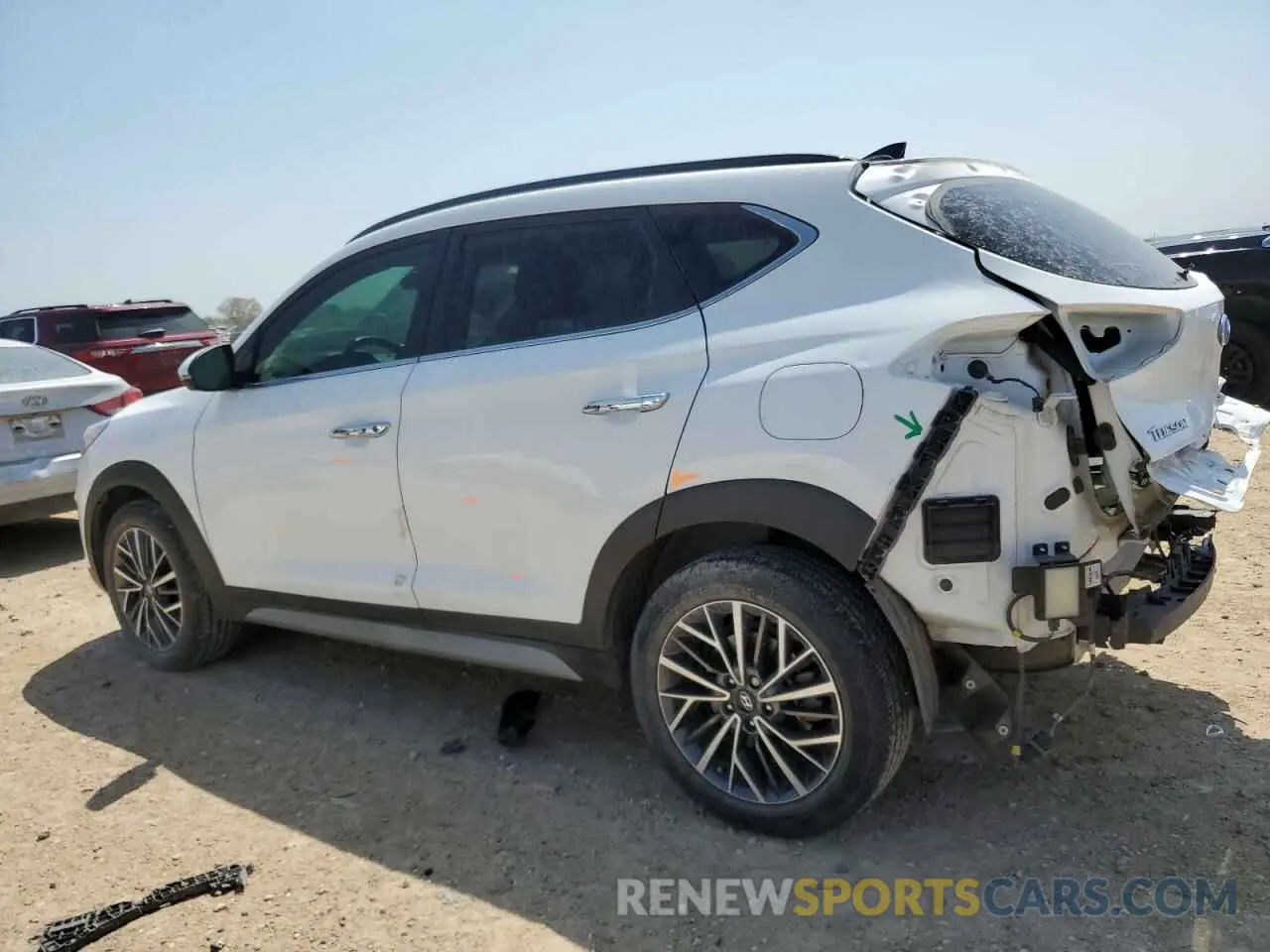 2 fotografías del automóvil dañado KM8J33AL9MU304931 HYUNDAI TUCSON 2021