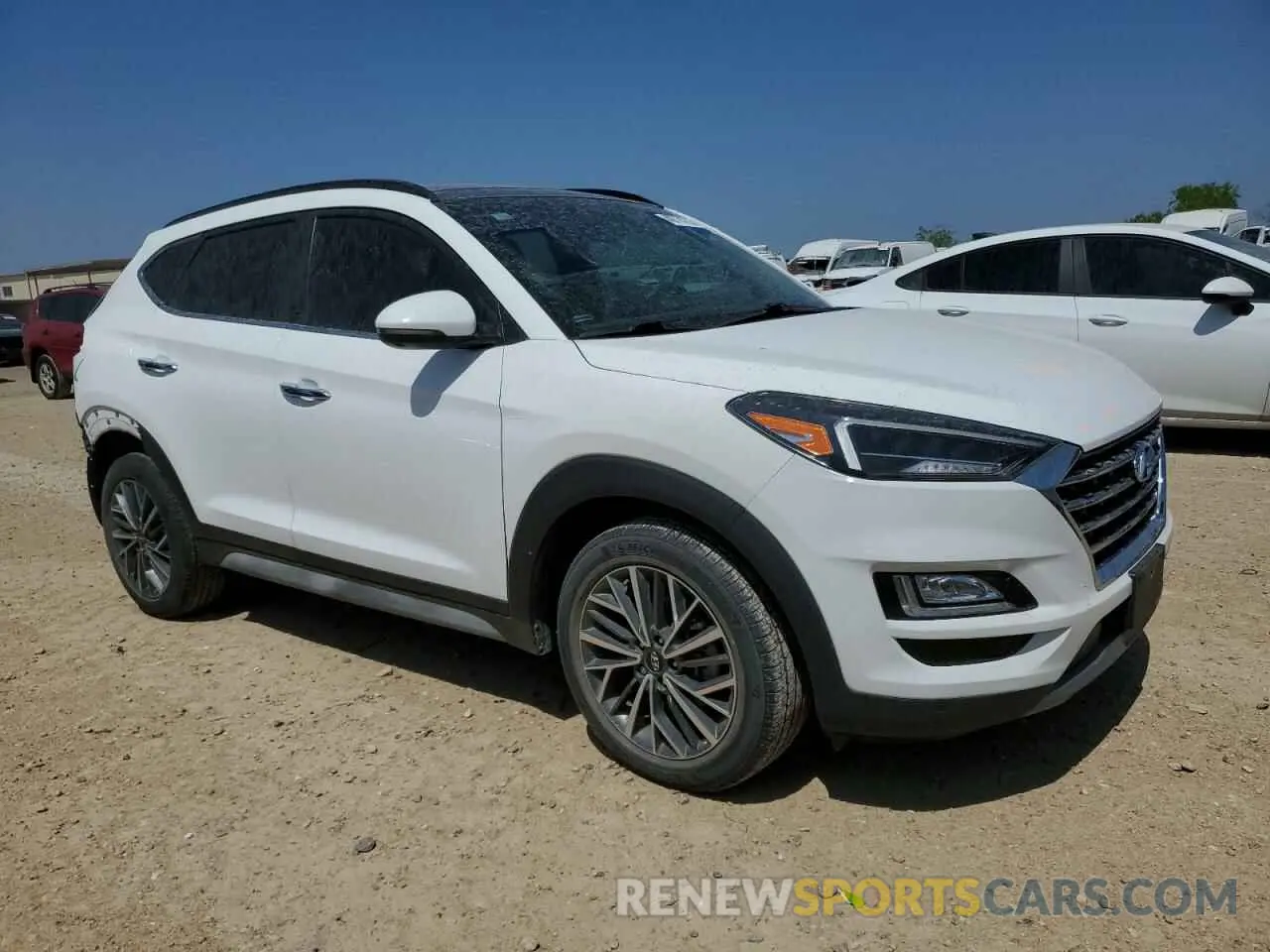 4 fotografías del automóvil dañado KM8J33AL9MU304931 HYUNDAI TUCSON 2021