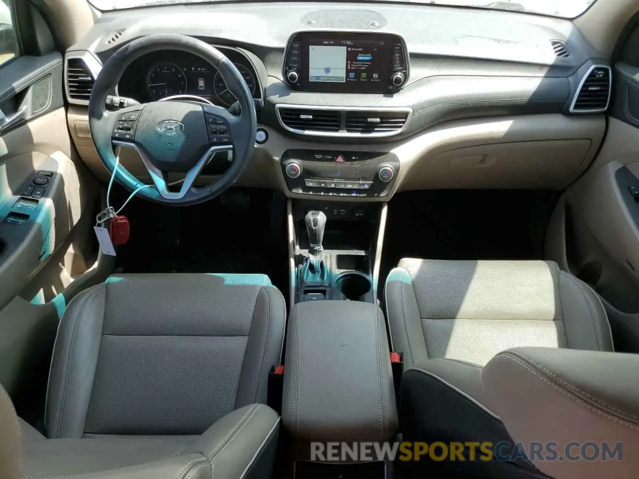 8 fotografías del automóvil dañado KM8J33AL9MU304931 HYUNDAI TUCSON 2021