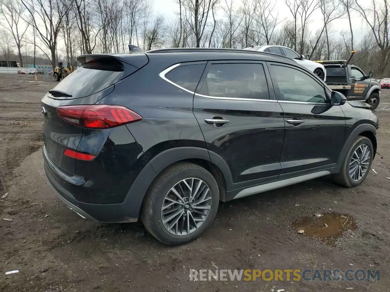 3 fotografías del automóvil dañado KM8J33ALXMU410045 HYUNDAI TUCSON 2021