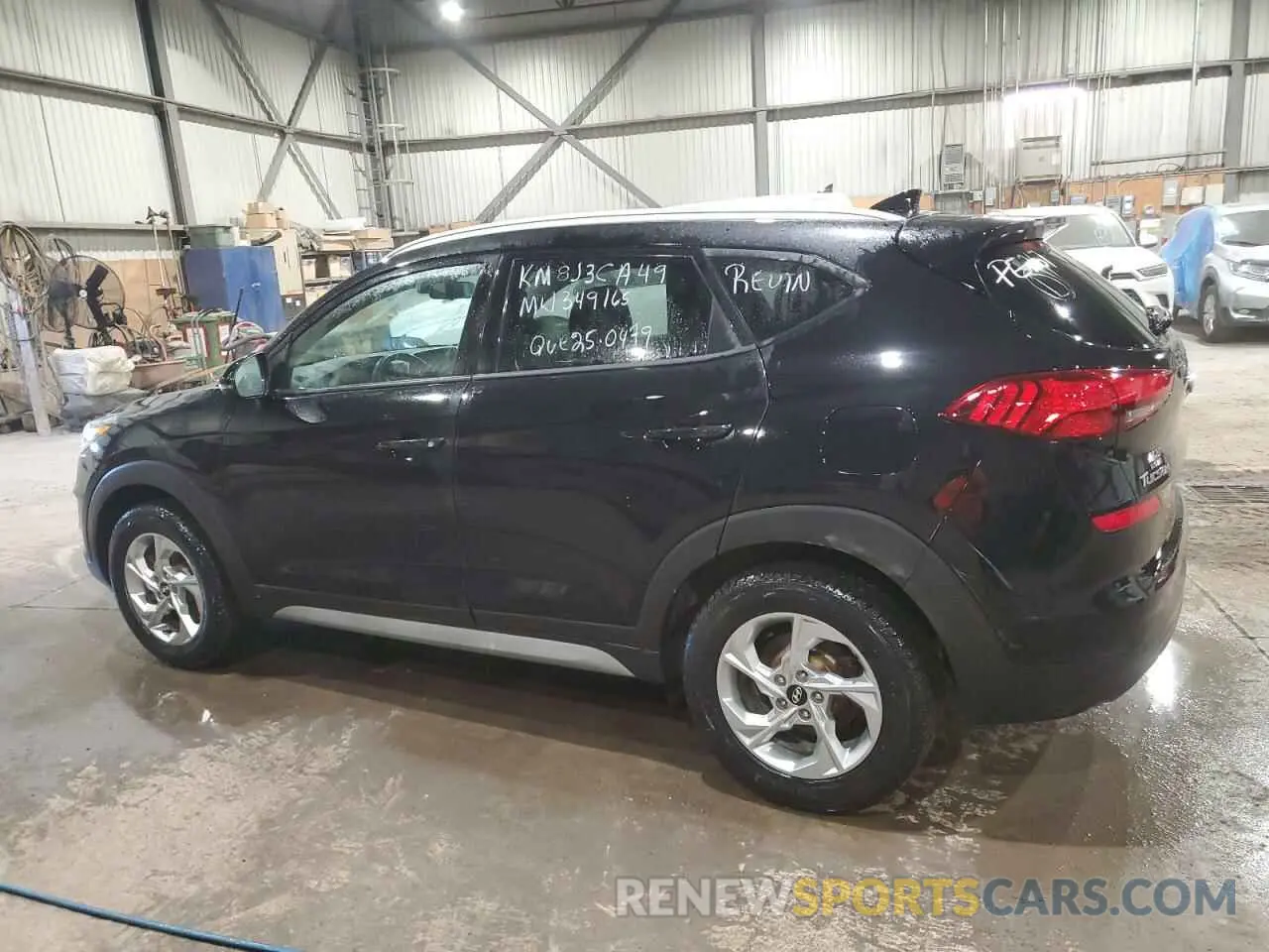 2 fotografías del automóvil dañado KM8J3CA49MU349165 HYUNDAI TUCSON 2021