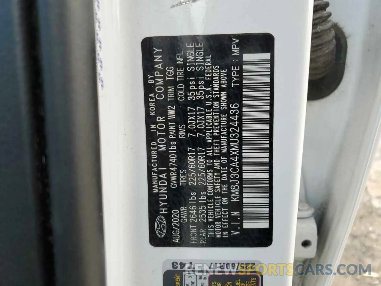 15 fotografías del automóvil dañado KM8J3CA4XMU324436 HYUNDAI TUCSON 2021