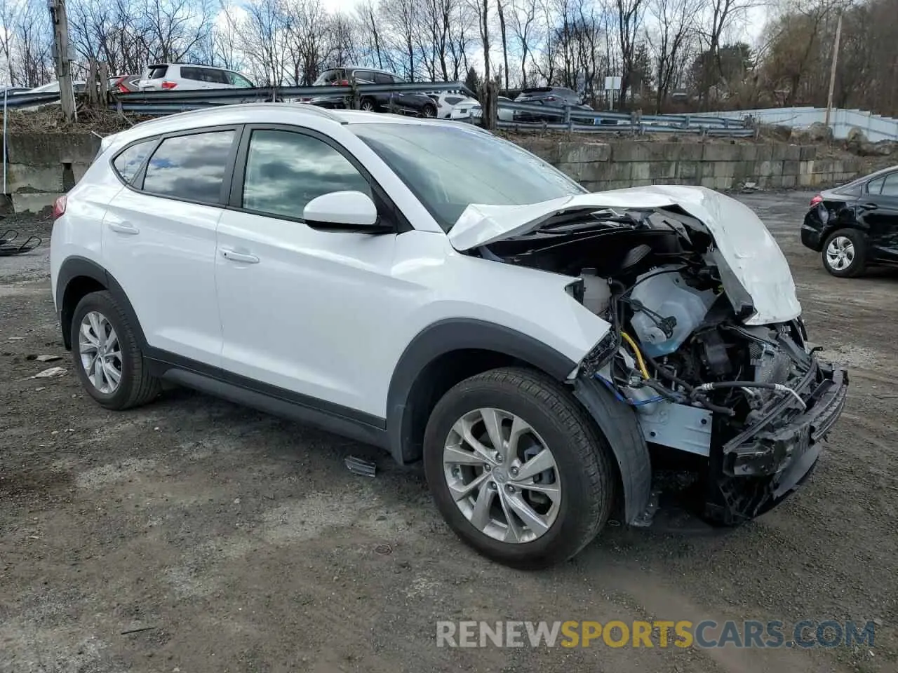 4 fotografías del automóvil dañado KM8J3CA4XMU324436 HYUNDAI TUCSON 2021