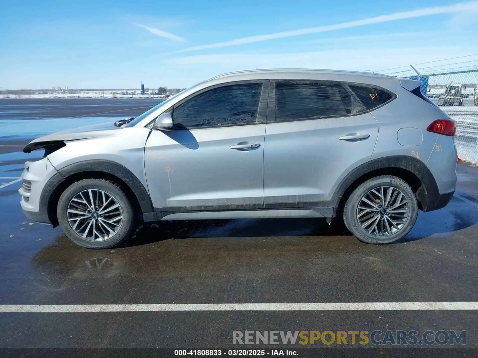 15 fotografías del automóvil dañado KM8J3CAL0MU377122 HYUNDAI TUCSON 2021