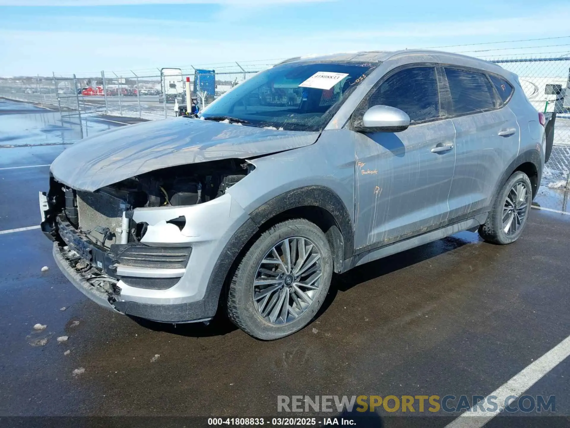 2 fotografías del automóvil dañado KM8J3CAL0MU377122 HYUNDAI TUCSON 2021