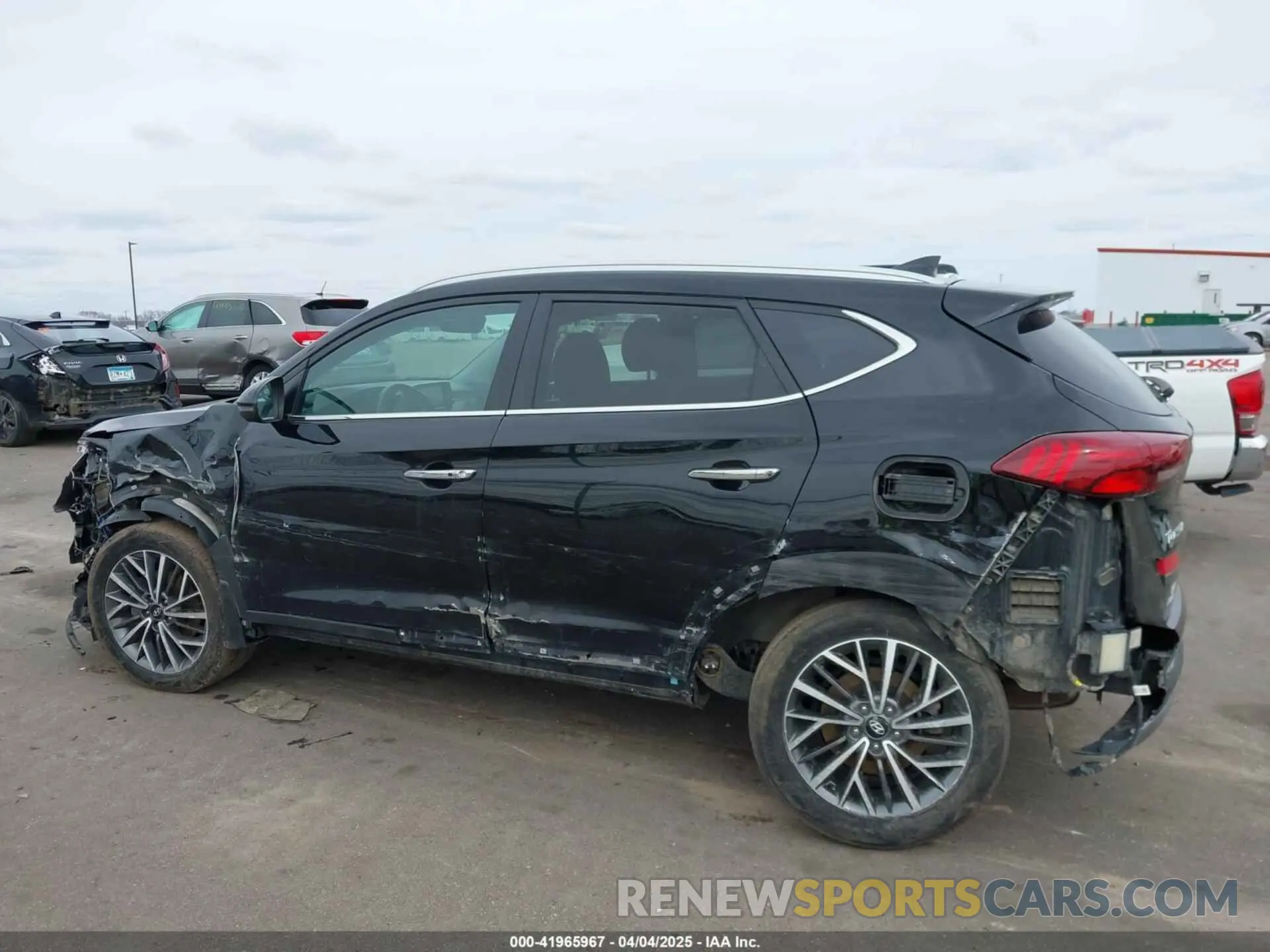 14 fotografías del automóvil dañado KM8J3CAL1MU343545 HYUNDAI TUCSON 2021