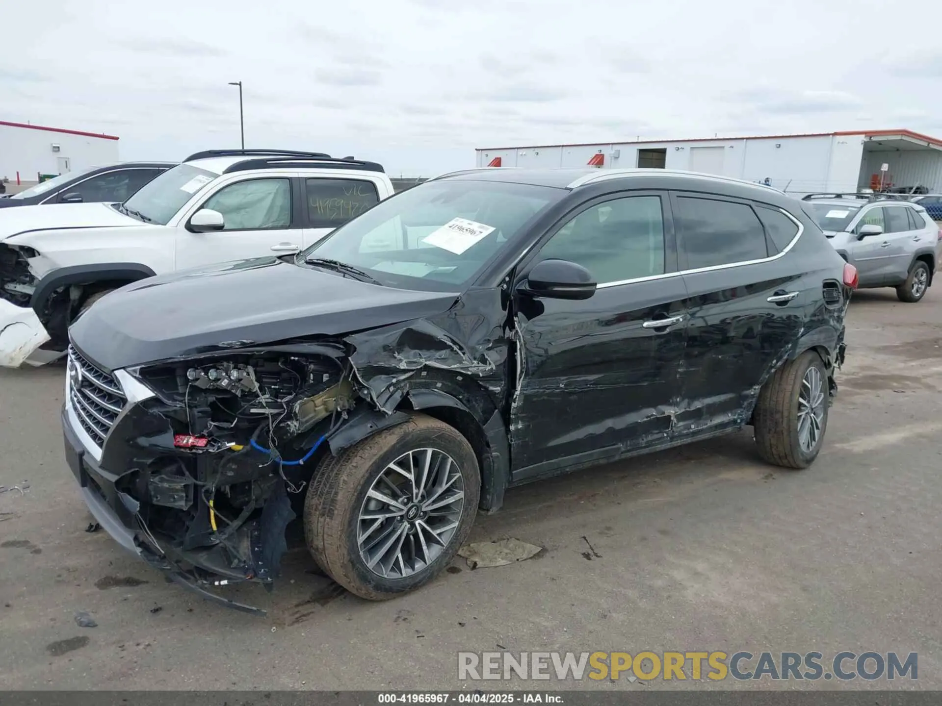 2 fotografías del automóvil dañado KM8J3CAL1MU343545 HYUNDAI TUCSON 2021