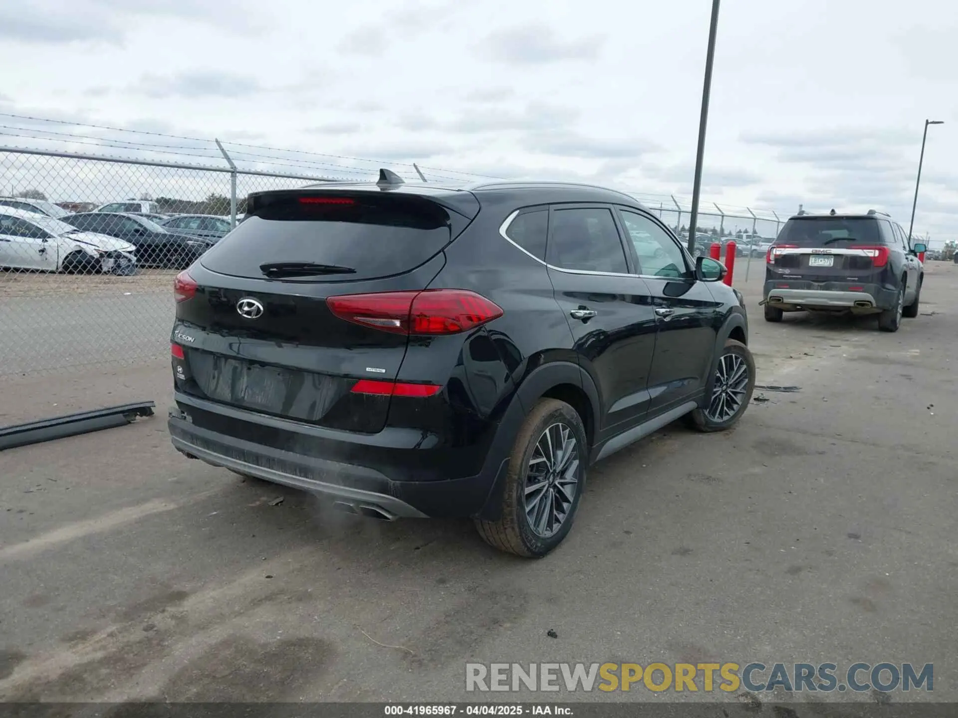 4 fotografías del automóvil dañado KM8J3CAL1MU343545 HYUNDAI TUCSON 2021