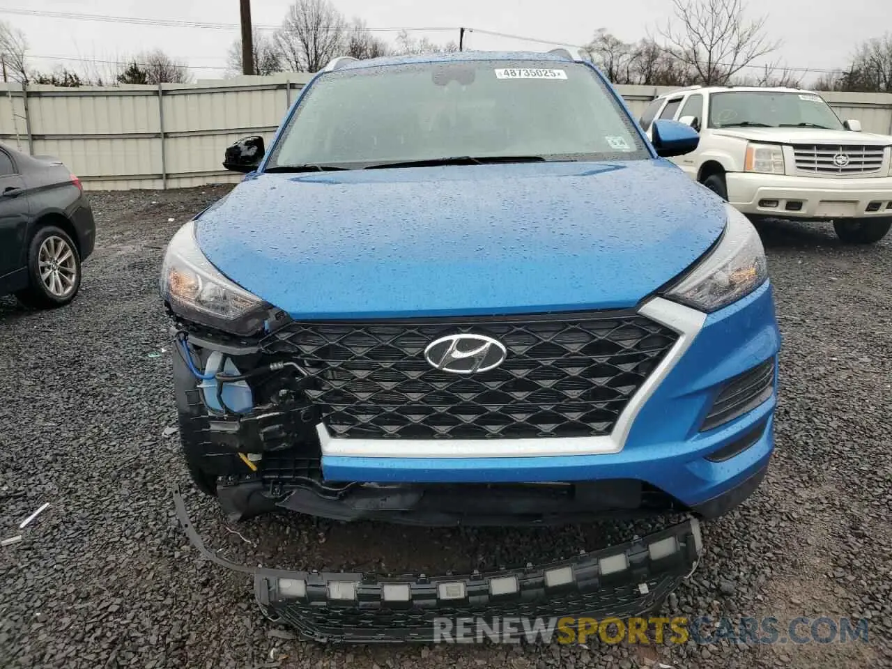 5 fotografías del automóvil dañado KM8J3CAL1MU353766 HYUNDAI TUCSON 2021