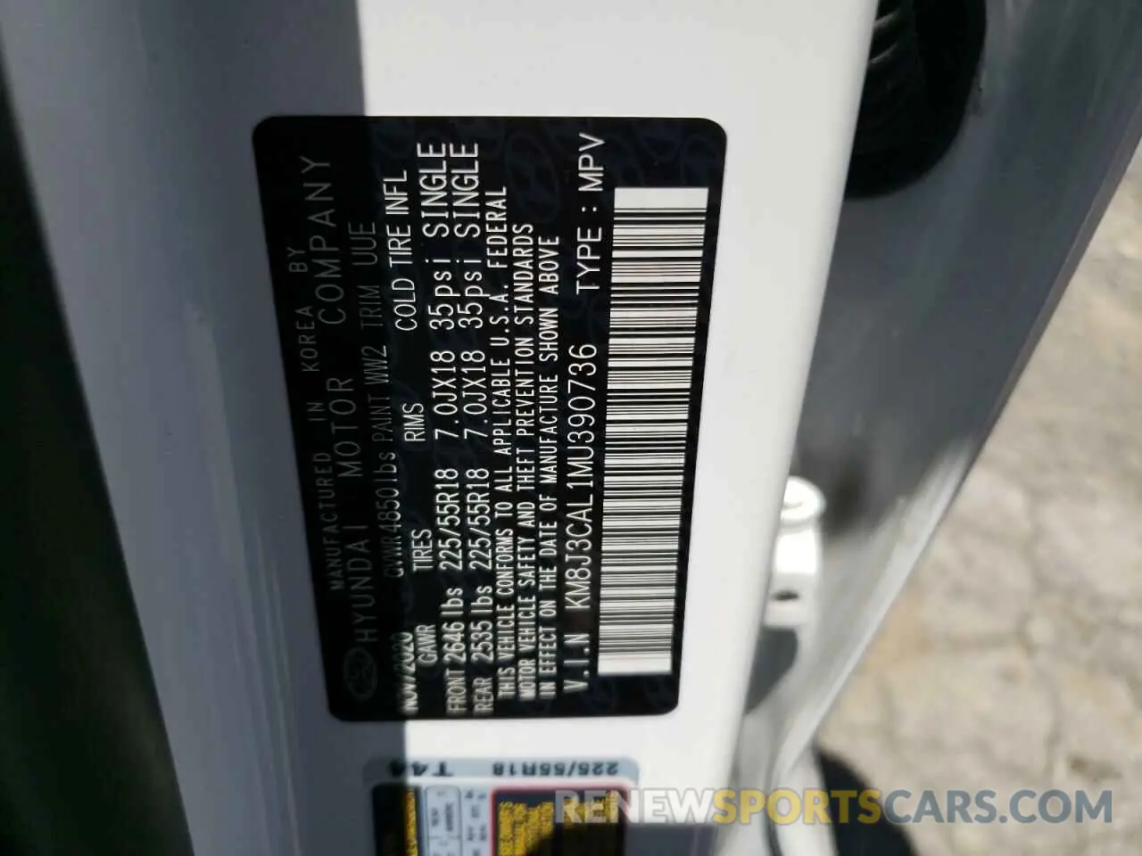 13 fotografías del automóvil dañado KM8J3CAL1MU390736 HYUNDAI TUCSON 2021