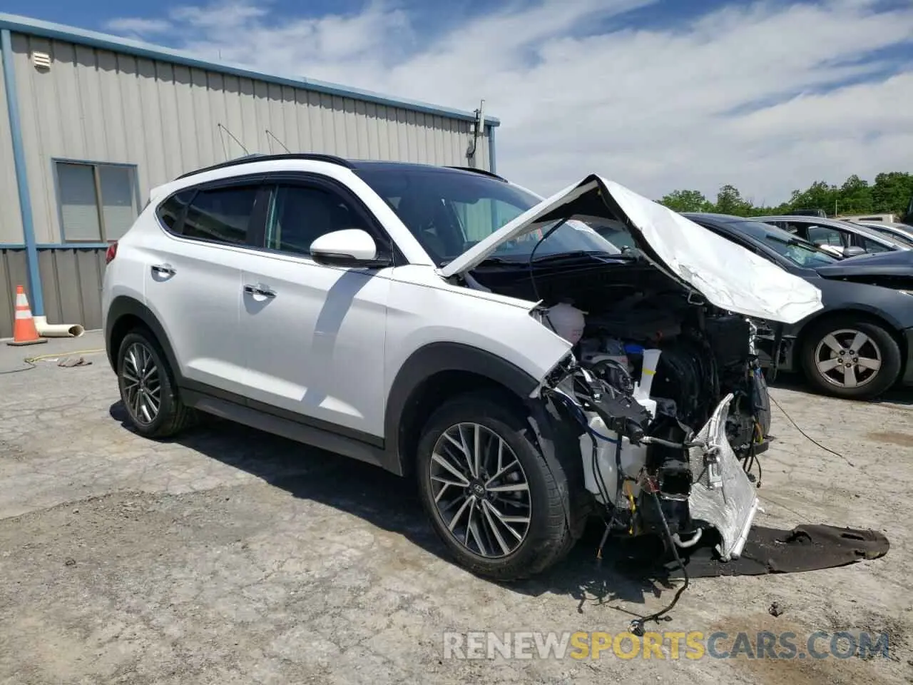 4 fotografías del automóvil dañado KM8J3CAL1MU390736 HYUNDAI TUCSON 2021